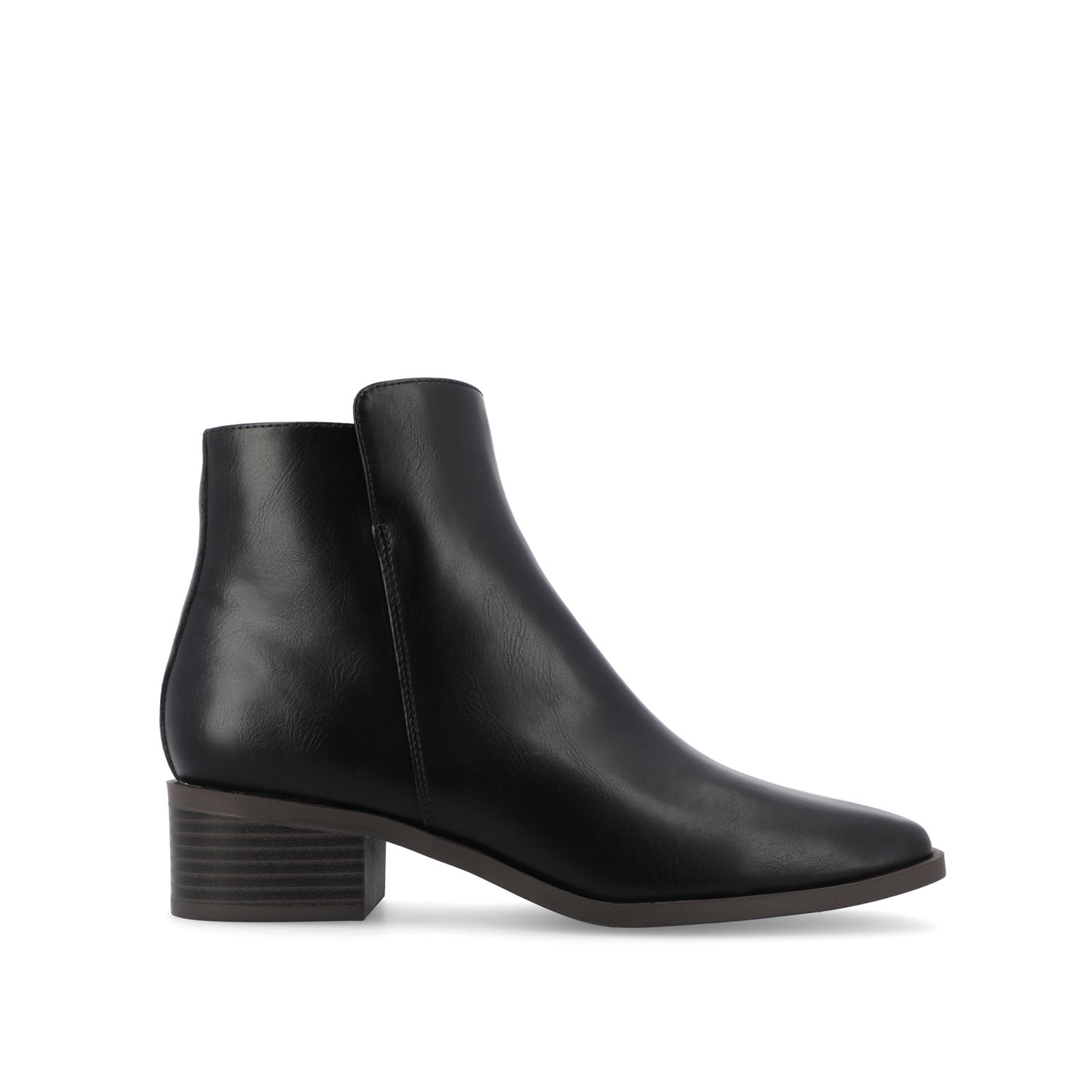 CAPPRI SQUARE-TOE BOOTIES IN VEGAN LEATHER - Black PU