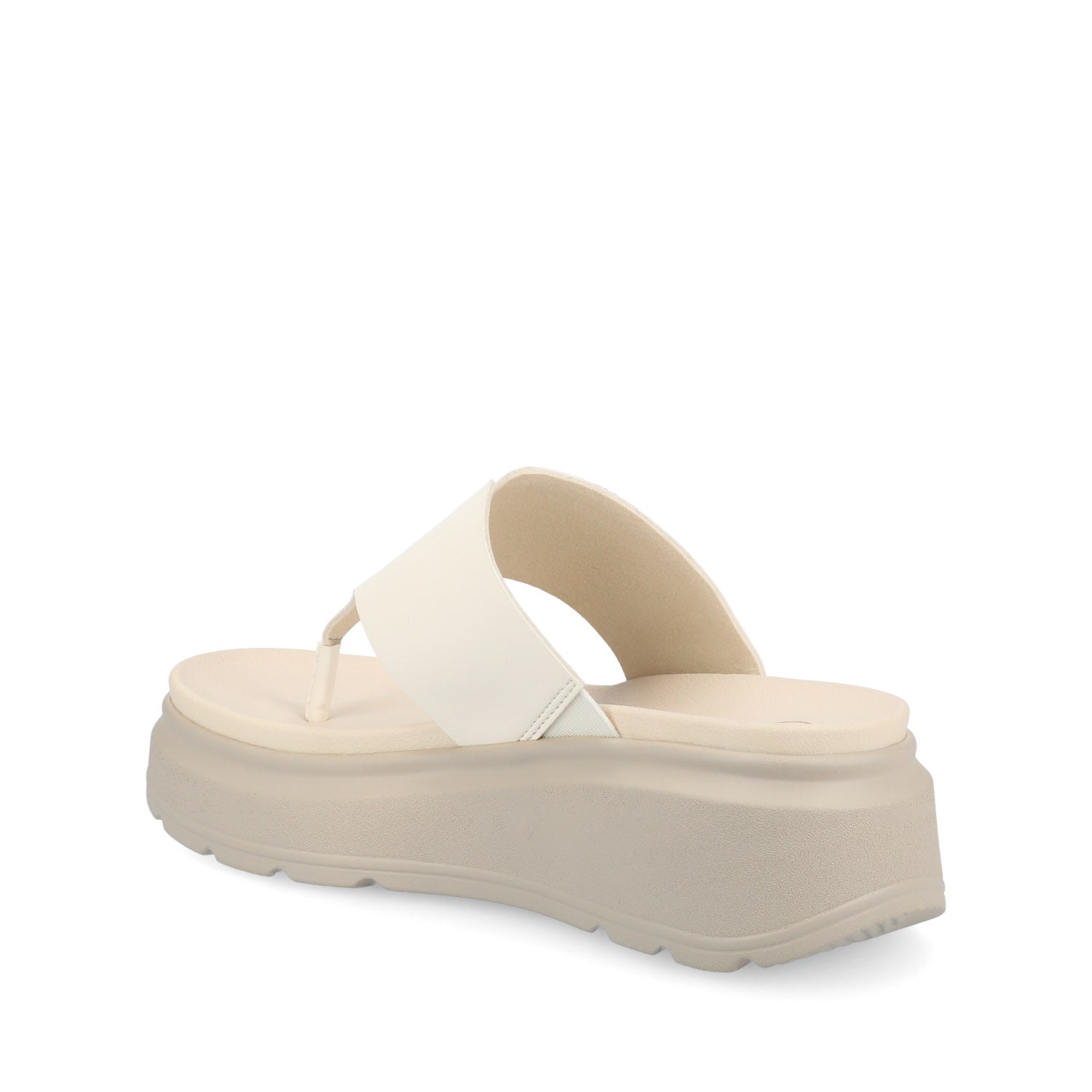 CARAH FLIP FLOP WEDGE SANDALS - White