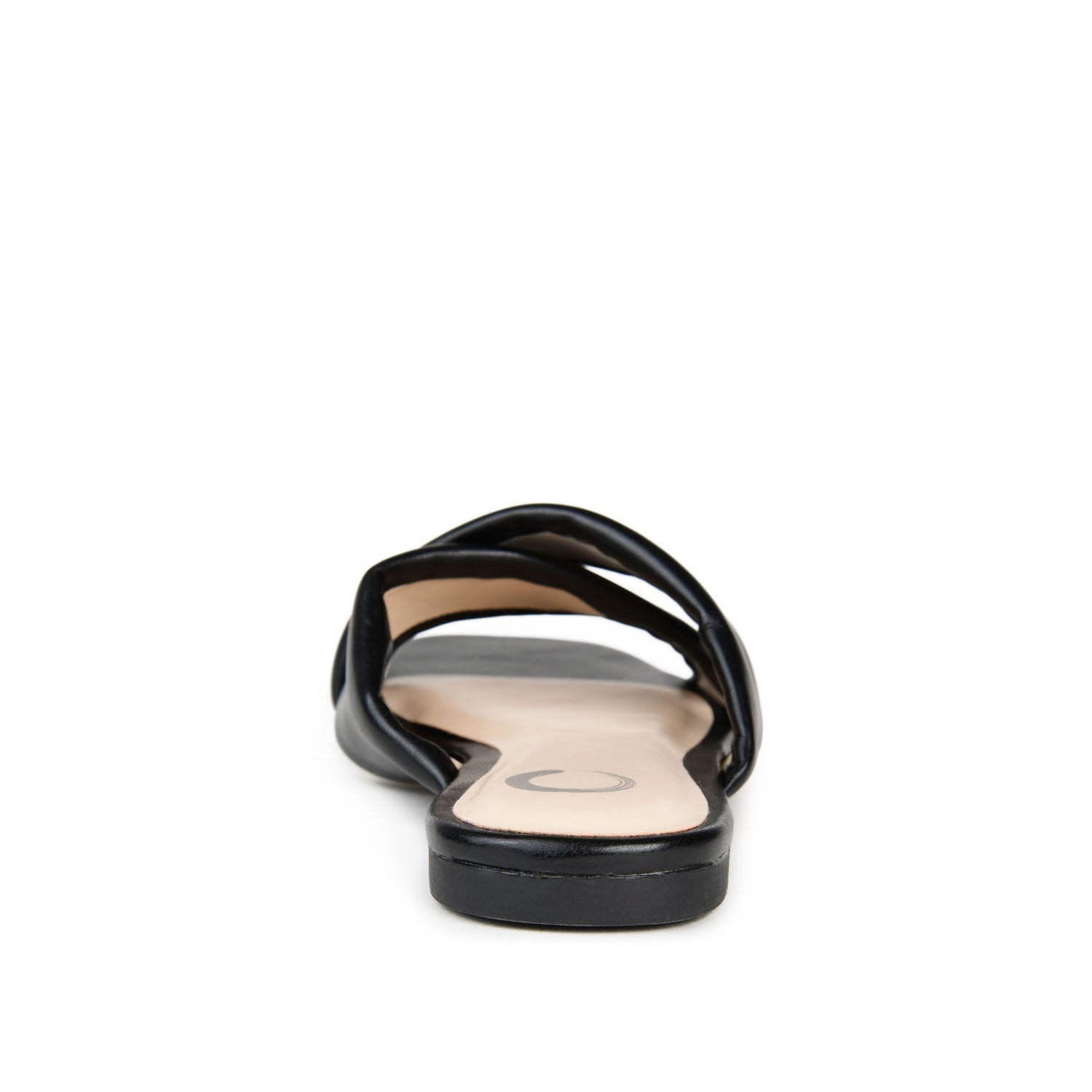 CARLOTTA SLIDE SANDALS IN VEGAN LEATHER