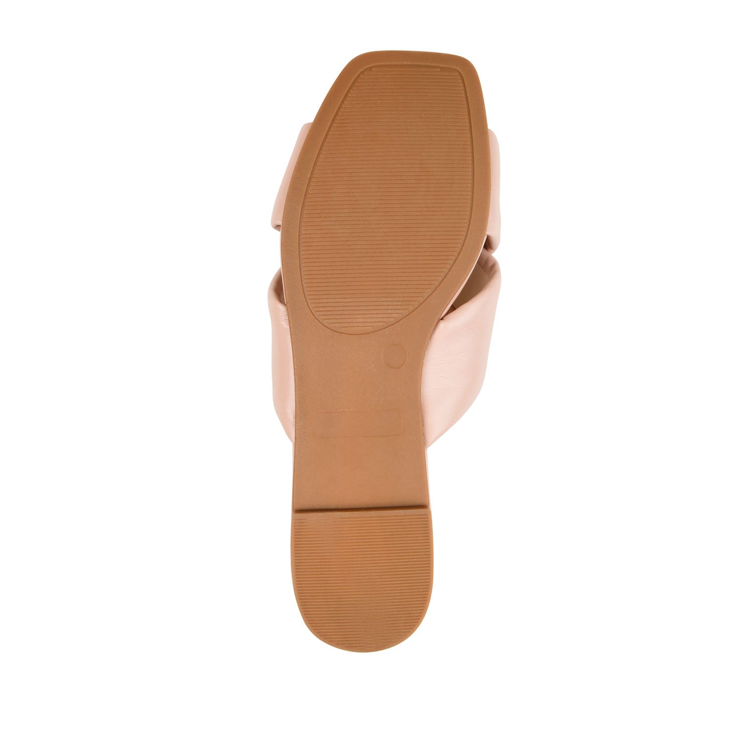 CARLOTTA SLIDE SANDALS IN VEGAN LEATHER