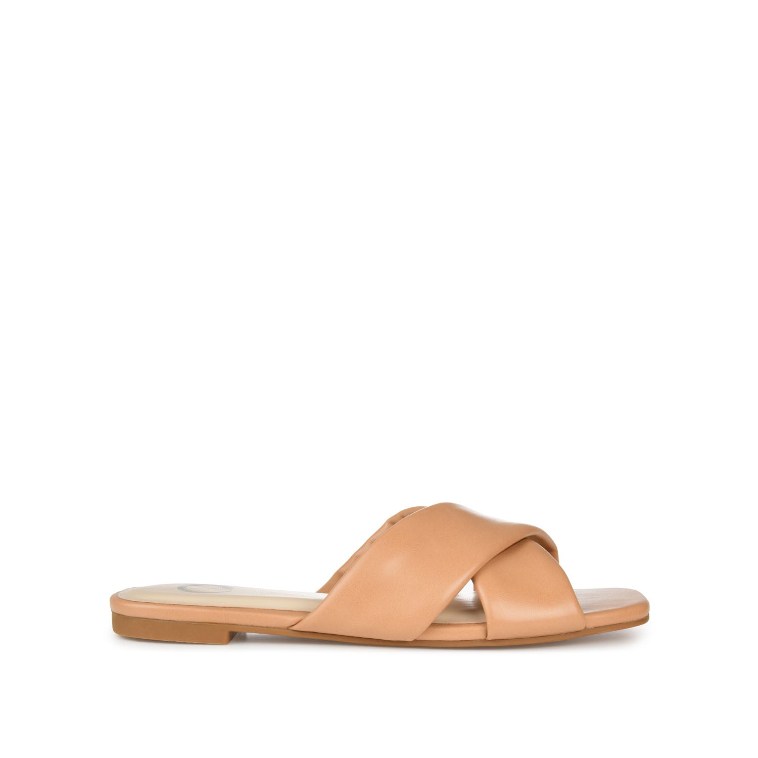 CARLOTTA SLIDE SANDALS IN VEGAN LEATHER