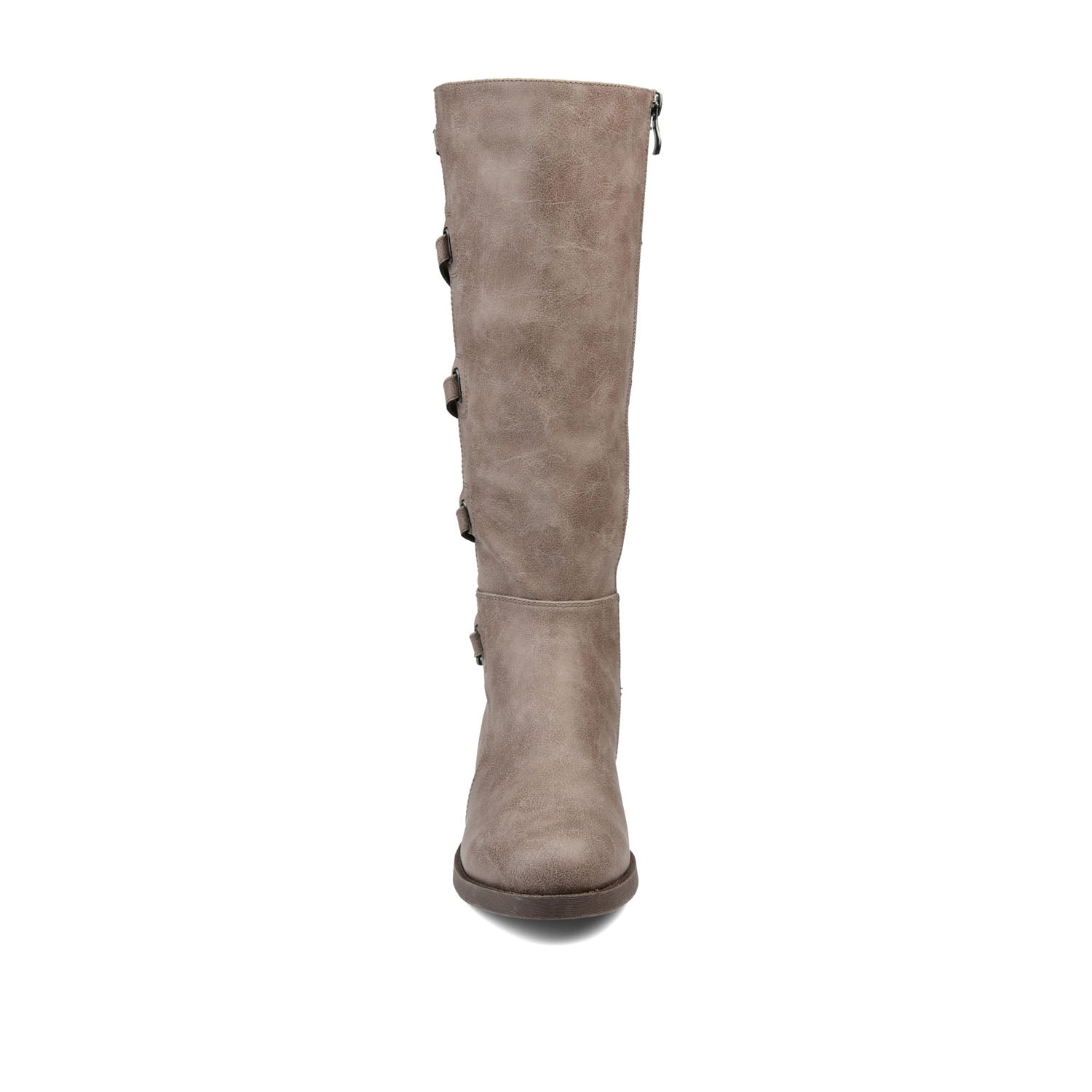 CARLY RIDING BOOTS IN X-WIDE CALF - Taupe PU