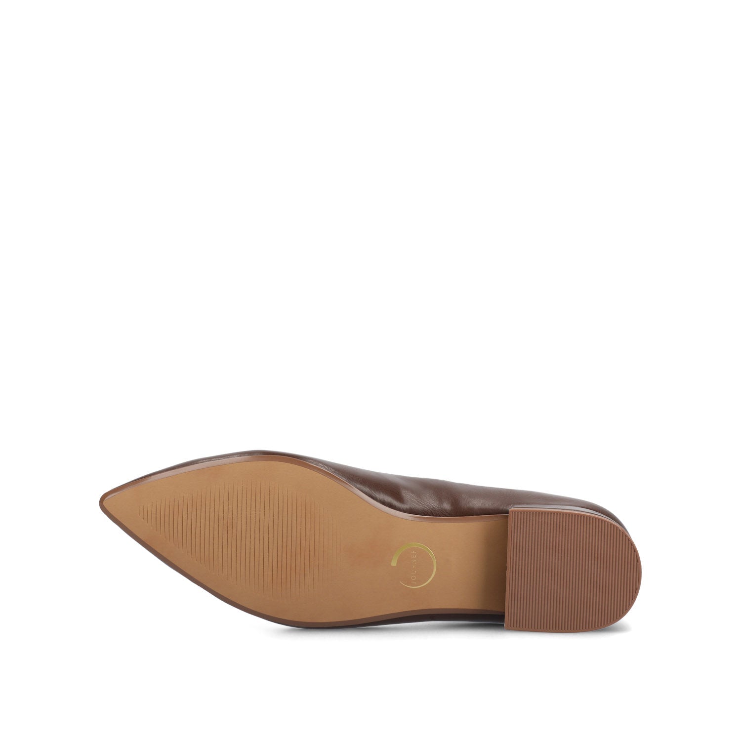 CARMIN SLIP ON DRESS FLATS IN WIDE - Chocolate PU