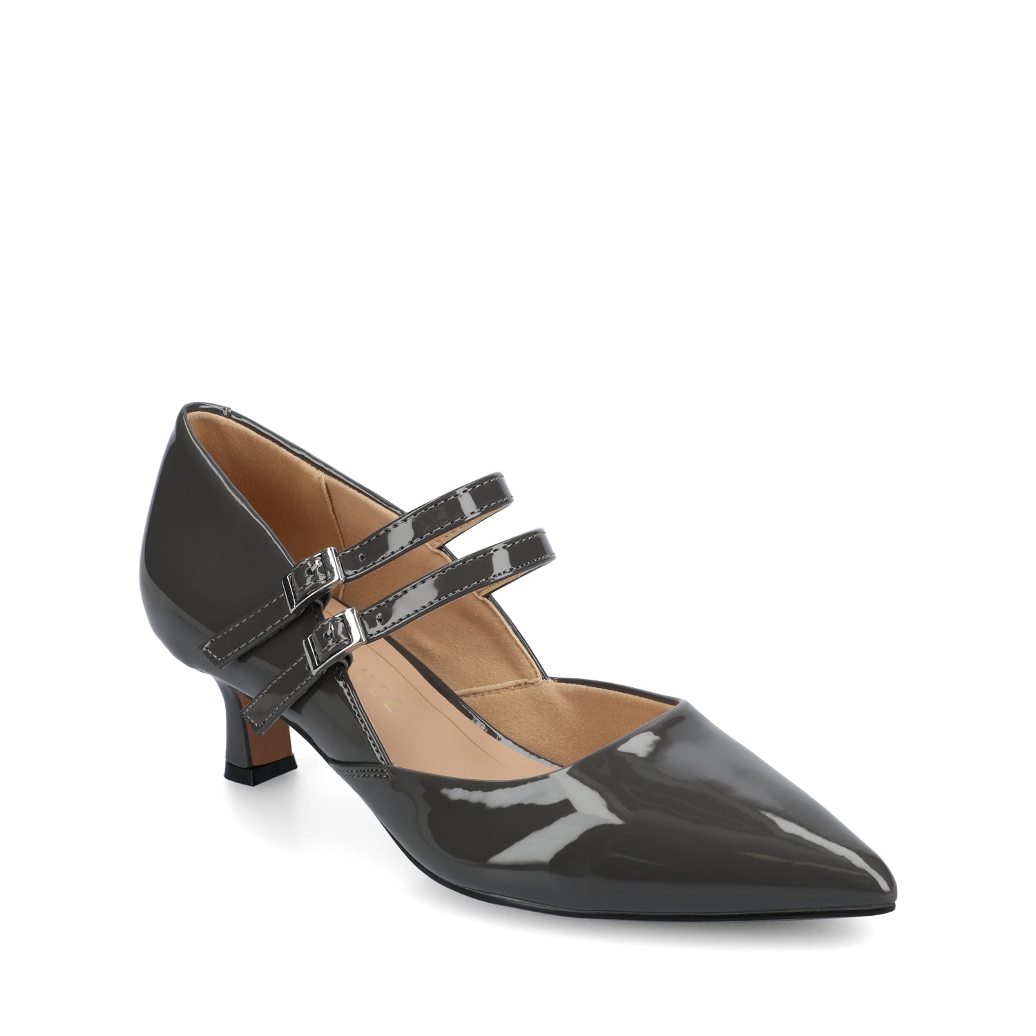 CARNATION MARY JANE PUMPS IN WIDE - Charcoal