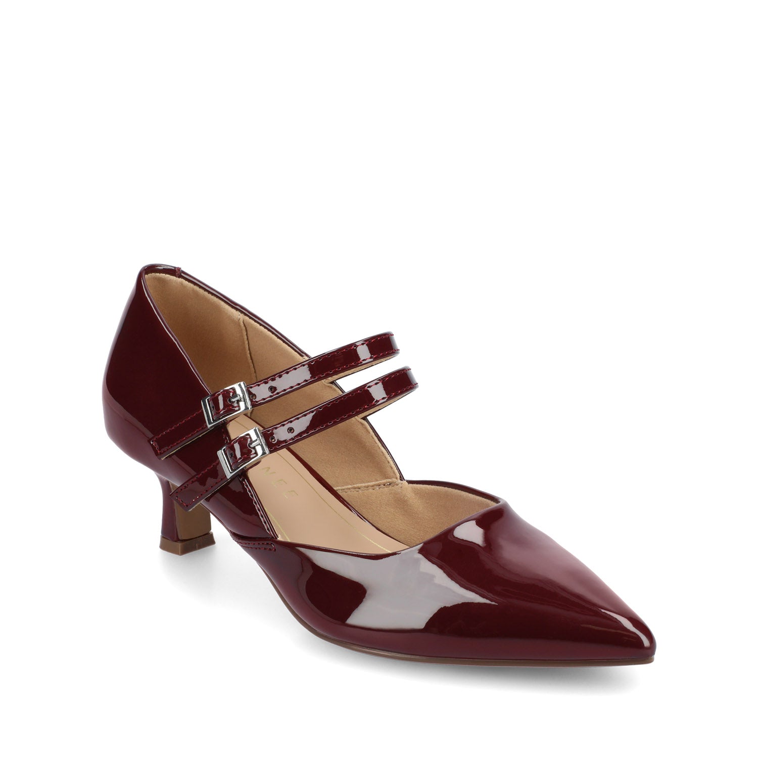 CARNATION MARY JANE PUMPS - Oxblood