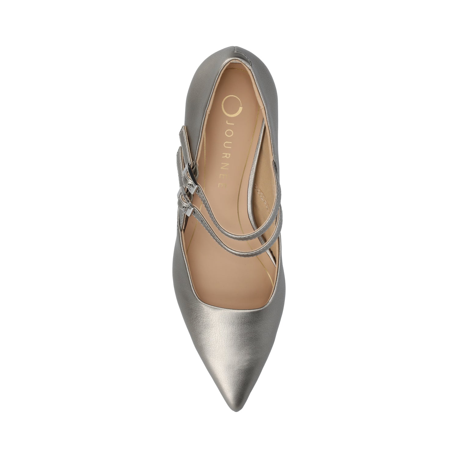 CARNATION MARY JANE PUMPS IN WIDE - Pewter