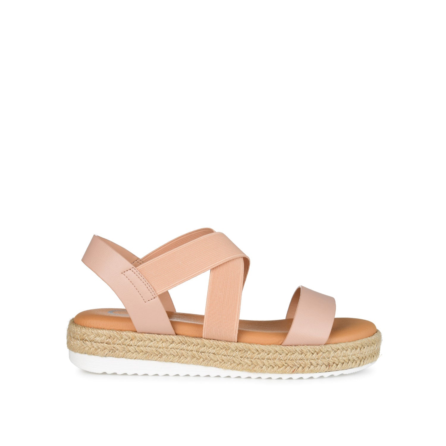 CAROLINE ESPADRILLE PLATFORM SANDALS - Blush