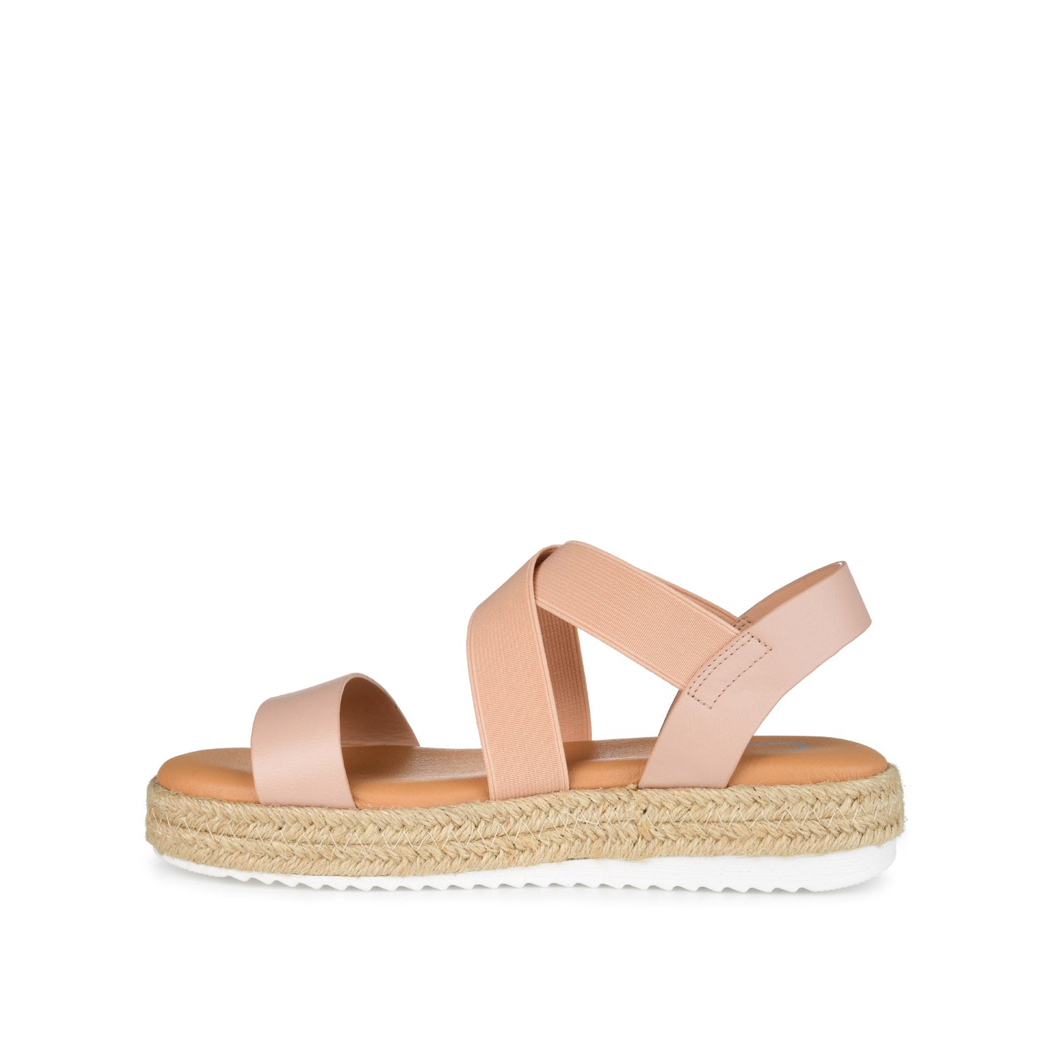 CAROLINE ESPADRILLE PLATFORM SANDALS - Blush