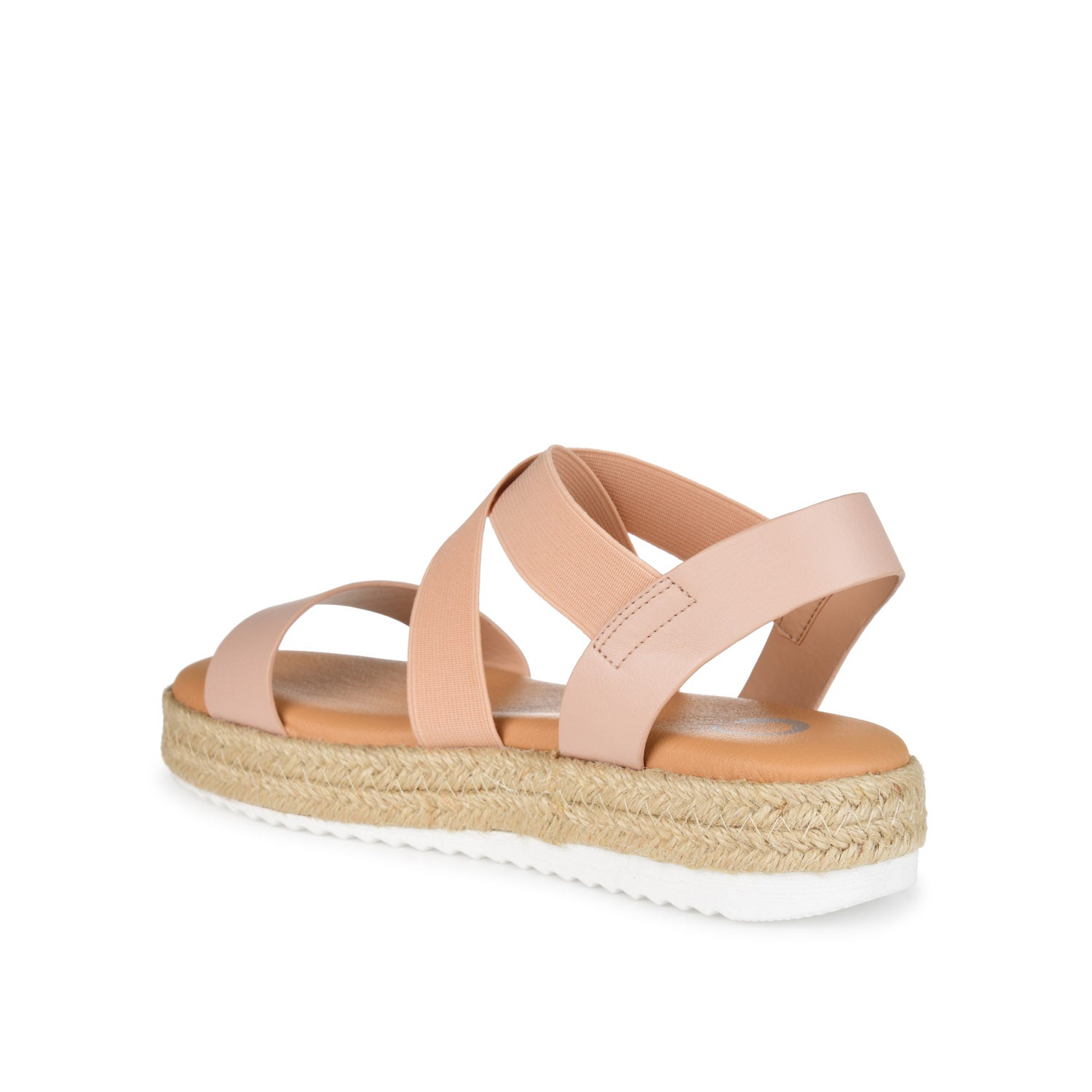 CAROLINE ESPADRILLE PLATFORM SANDALS - Blush
