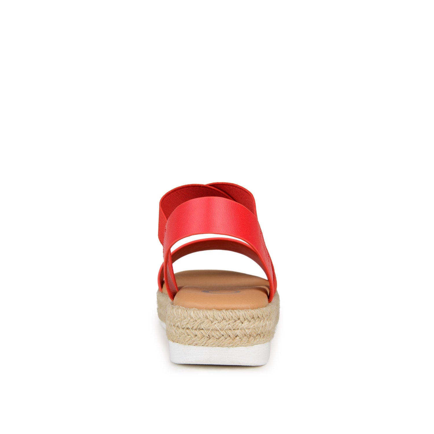 CAROLINE ESPADRILLE PLATFORM SANDALS - Red
