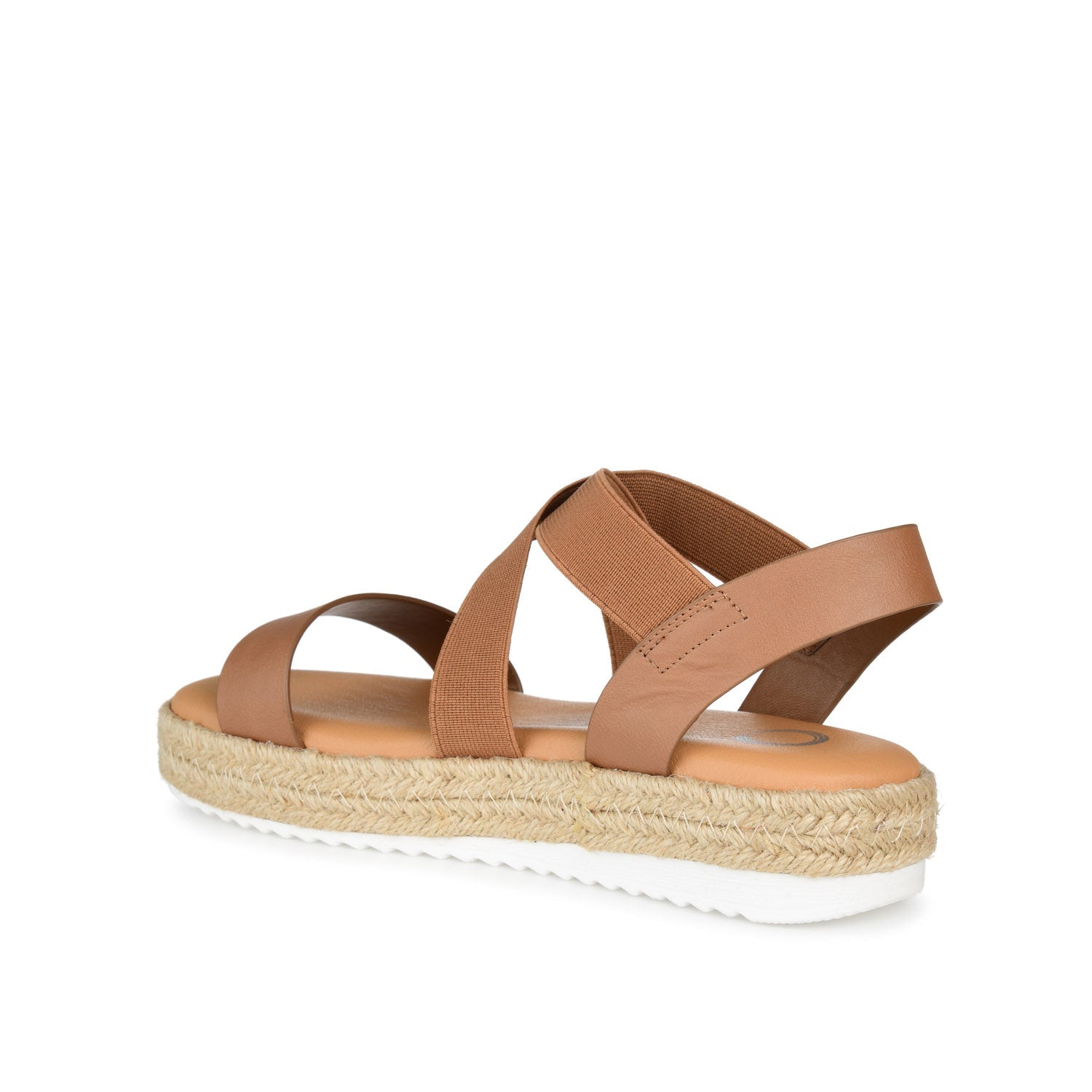 CAROLINE ESPADRILLE PLATFORM SANDALS - Tan