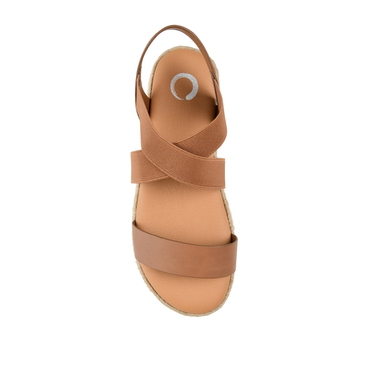 CAROLINE ESPADRILLE PLATFORM SANDALS - Tan