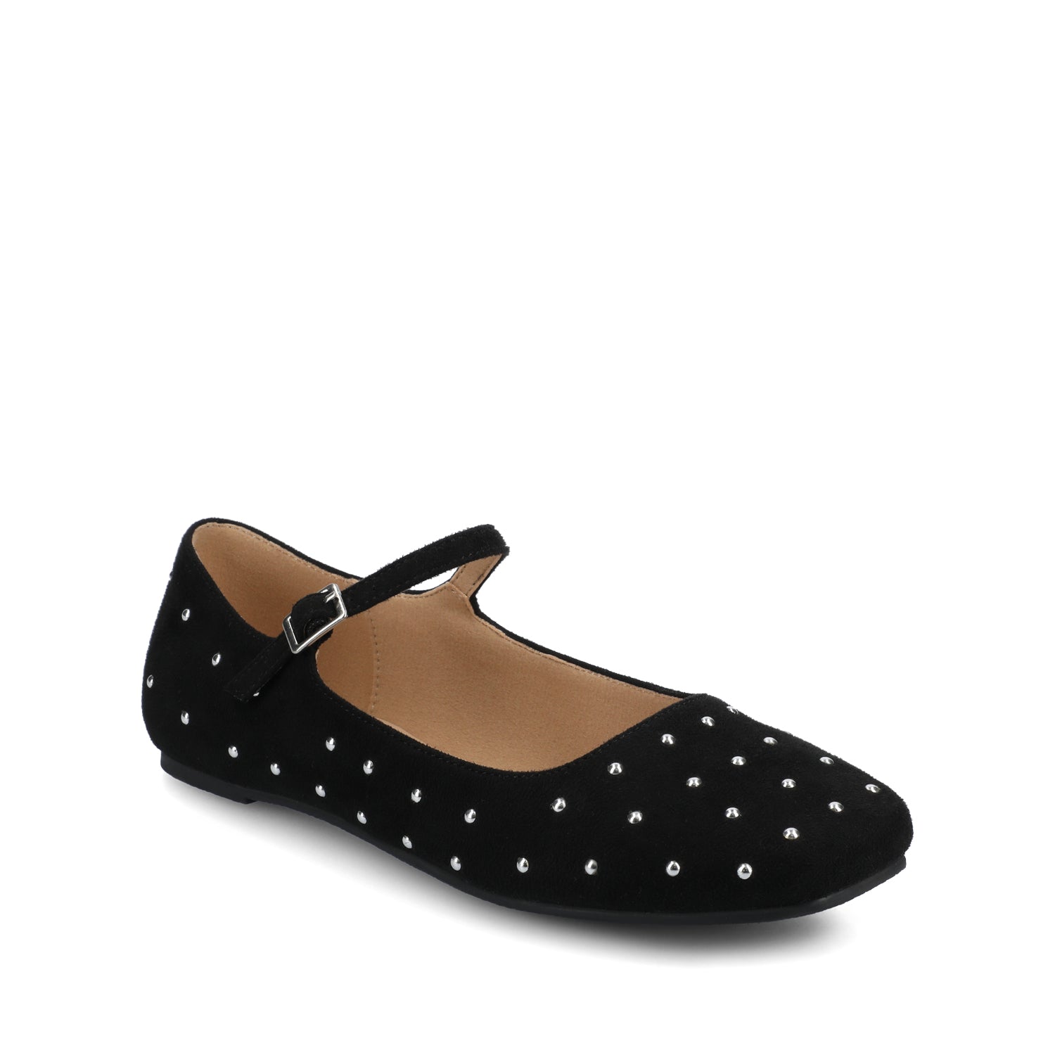 CARRIE DRESS FLATS - Black Stud