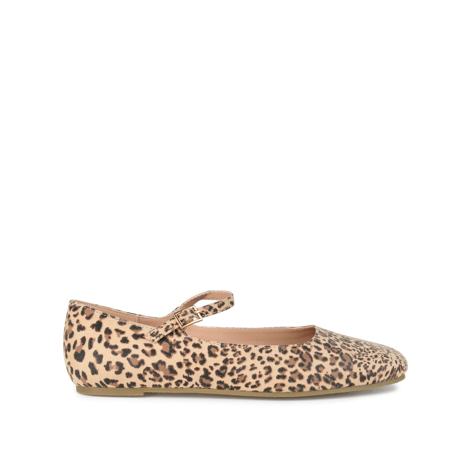 CARRIE FAUX SUEDE BALLET FLATS IN WIDE - Leopard Faux Suede 2