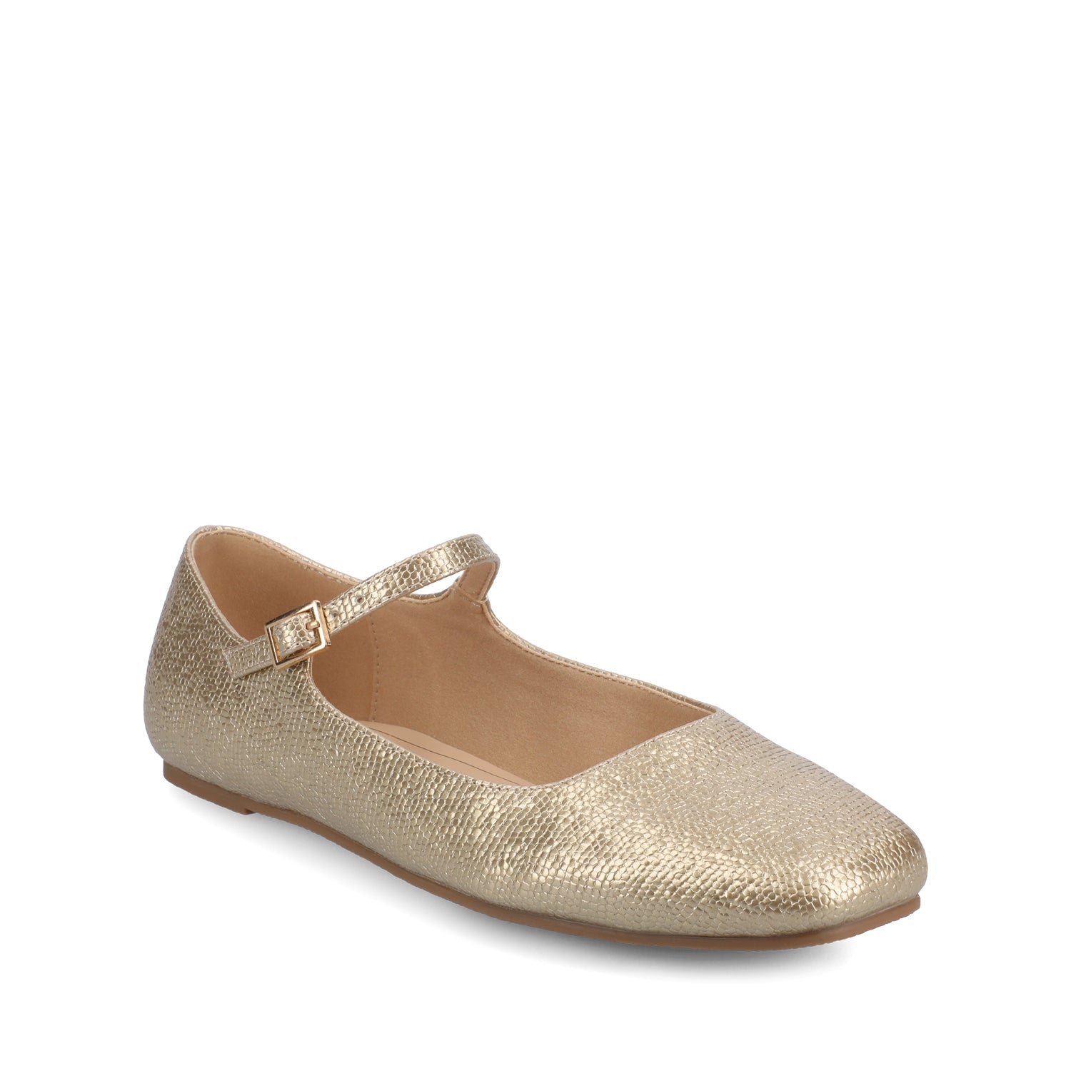 CARRIE DRESS FLATS IN WIDE - Champagne