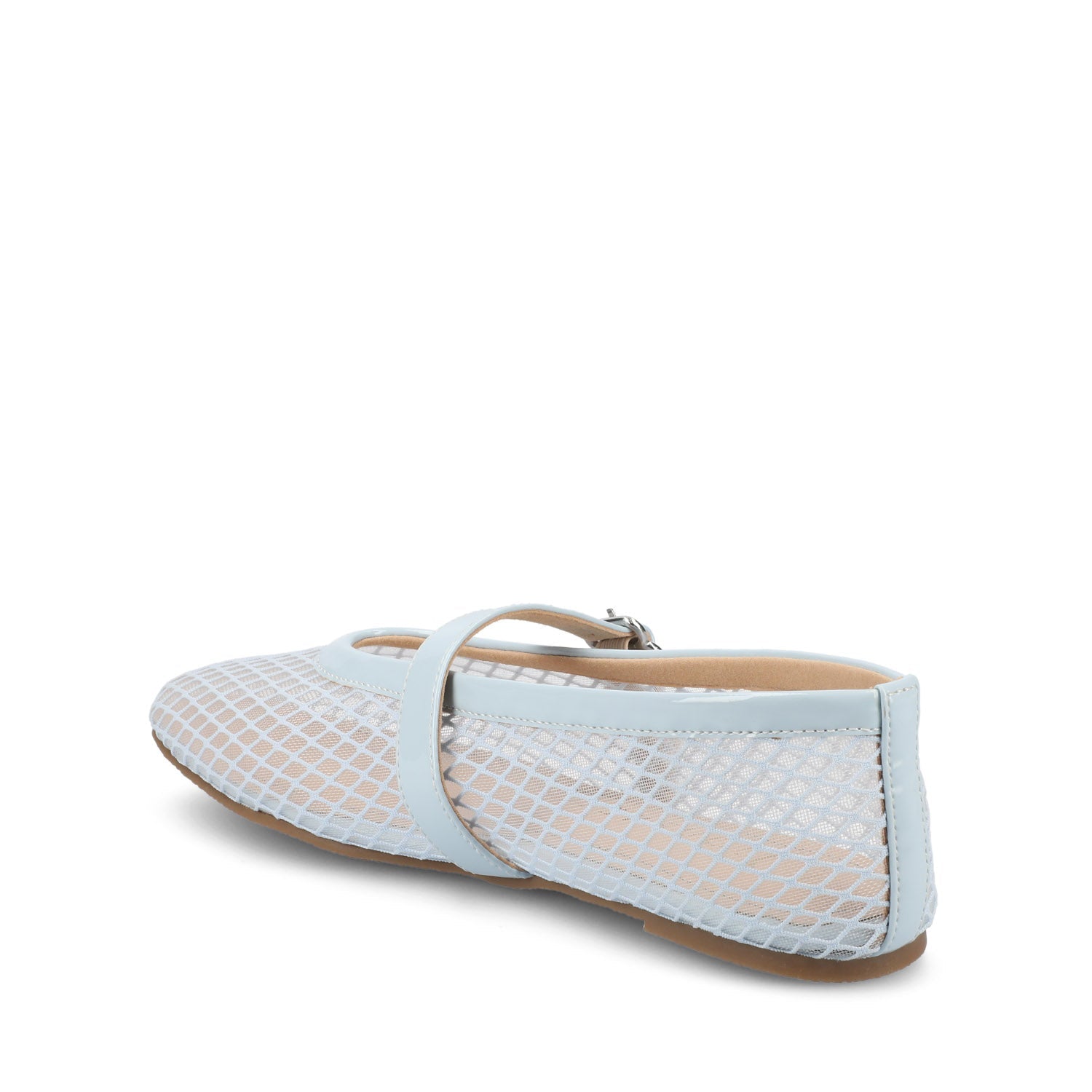 CASHA MARY JANE FLATS IN MESH - Light Blue Mesh