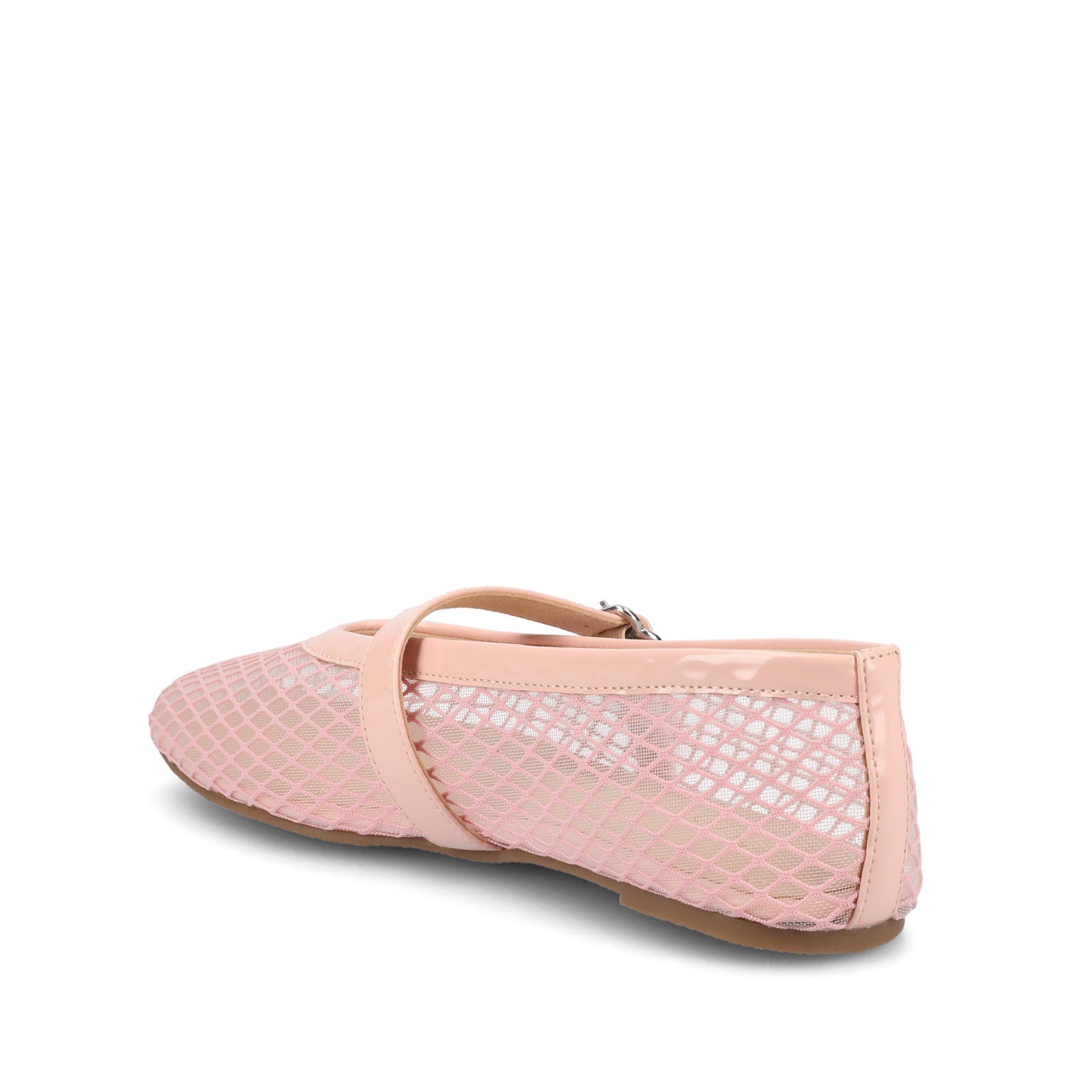 CASHA MARY JANE FLATS IN MESH - Pink Mesh