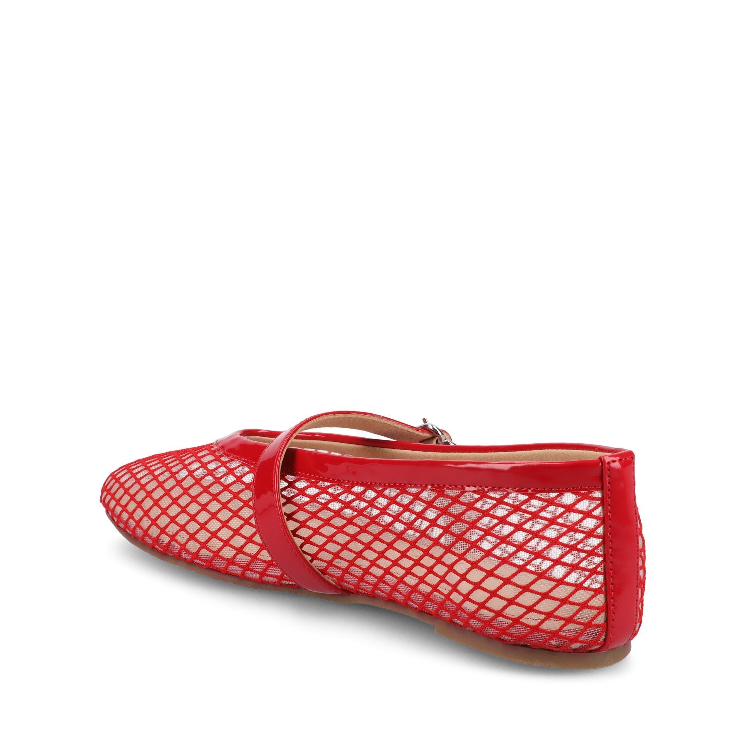 CASHA MARY JANE FLATS IN MESH - Red Mesh