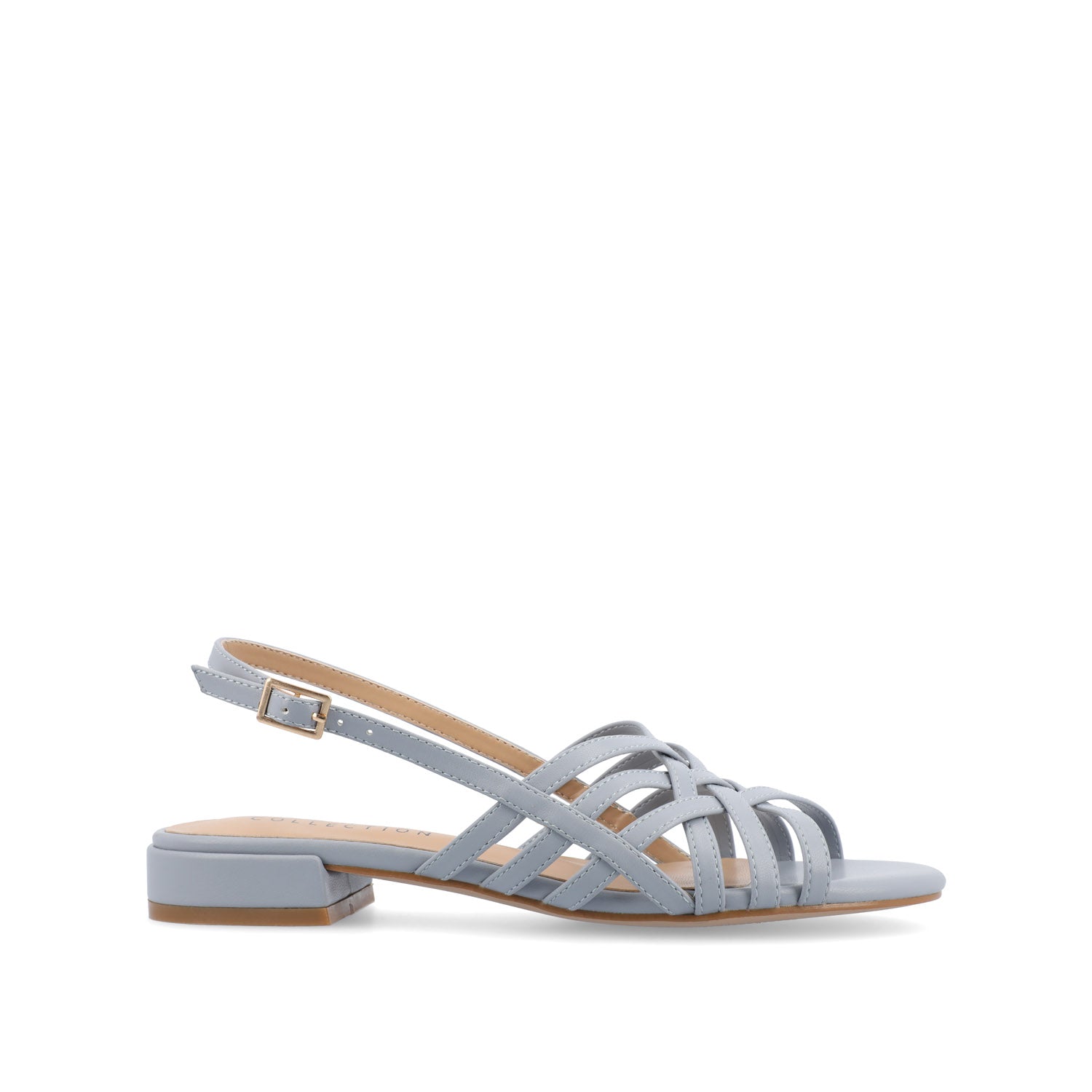 CASSANDRA STRAPPY SANDALS - Blue PU