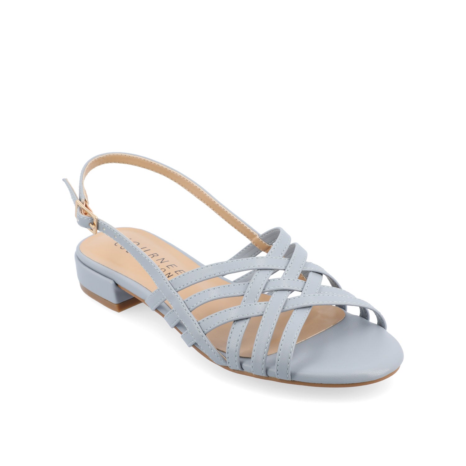 CASSANDRA STRAPPY SANDALS - Blue PU