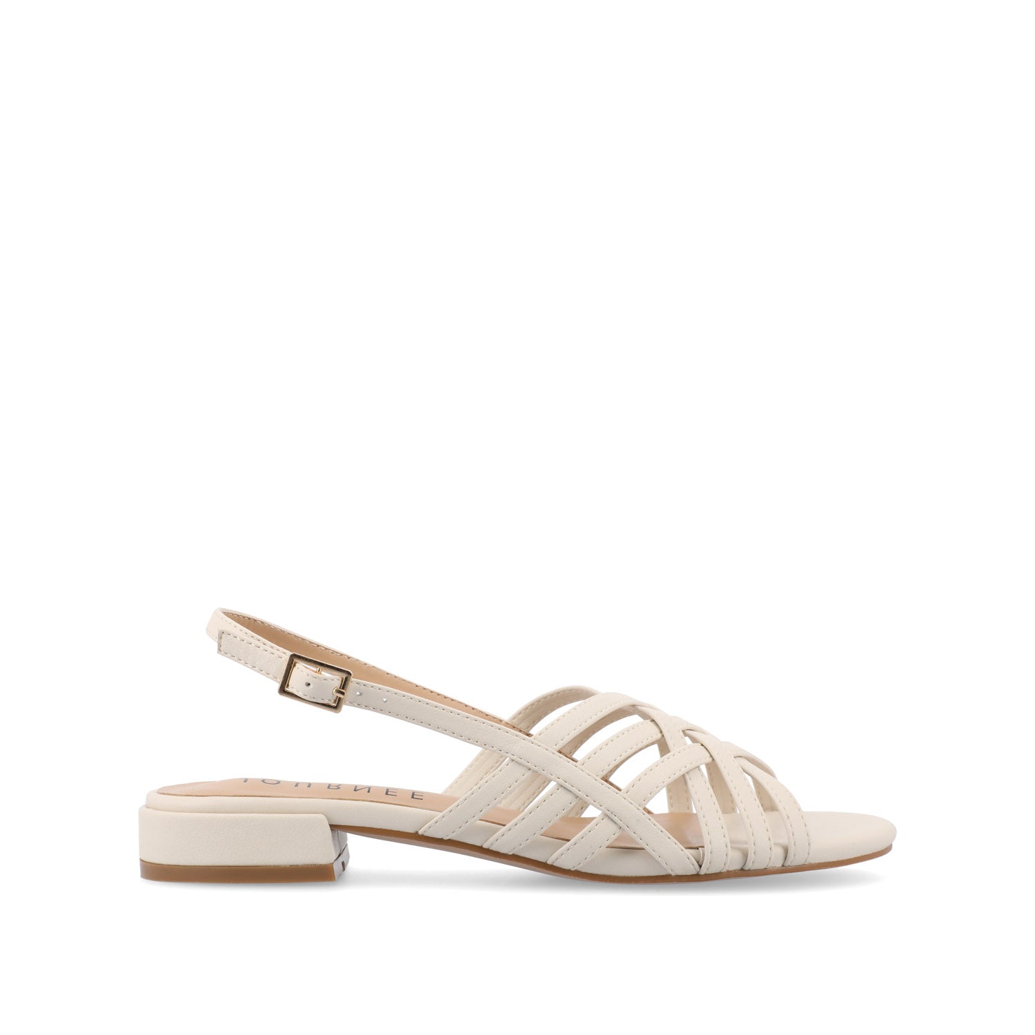 CASSANDRA STRAPPY SANDALS - Bone PU