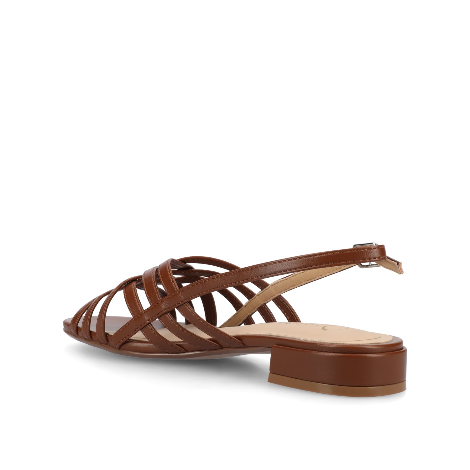CASSANDRA STRAPPY SANDALS - Brown PU