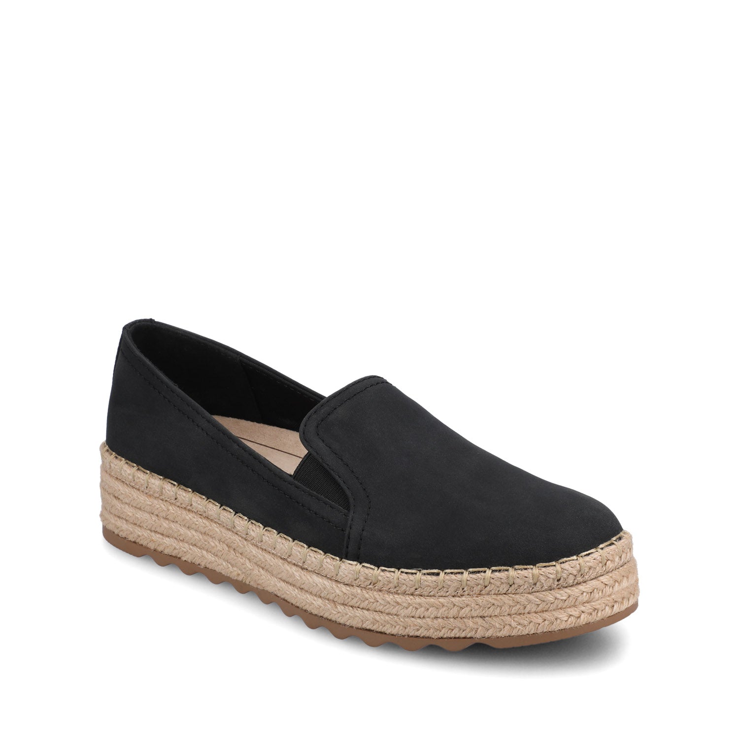 CATALINA SLIP ON ESPADRILLES - Black Nubuck