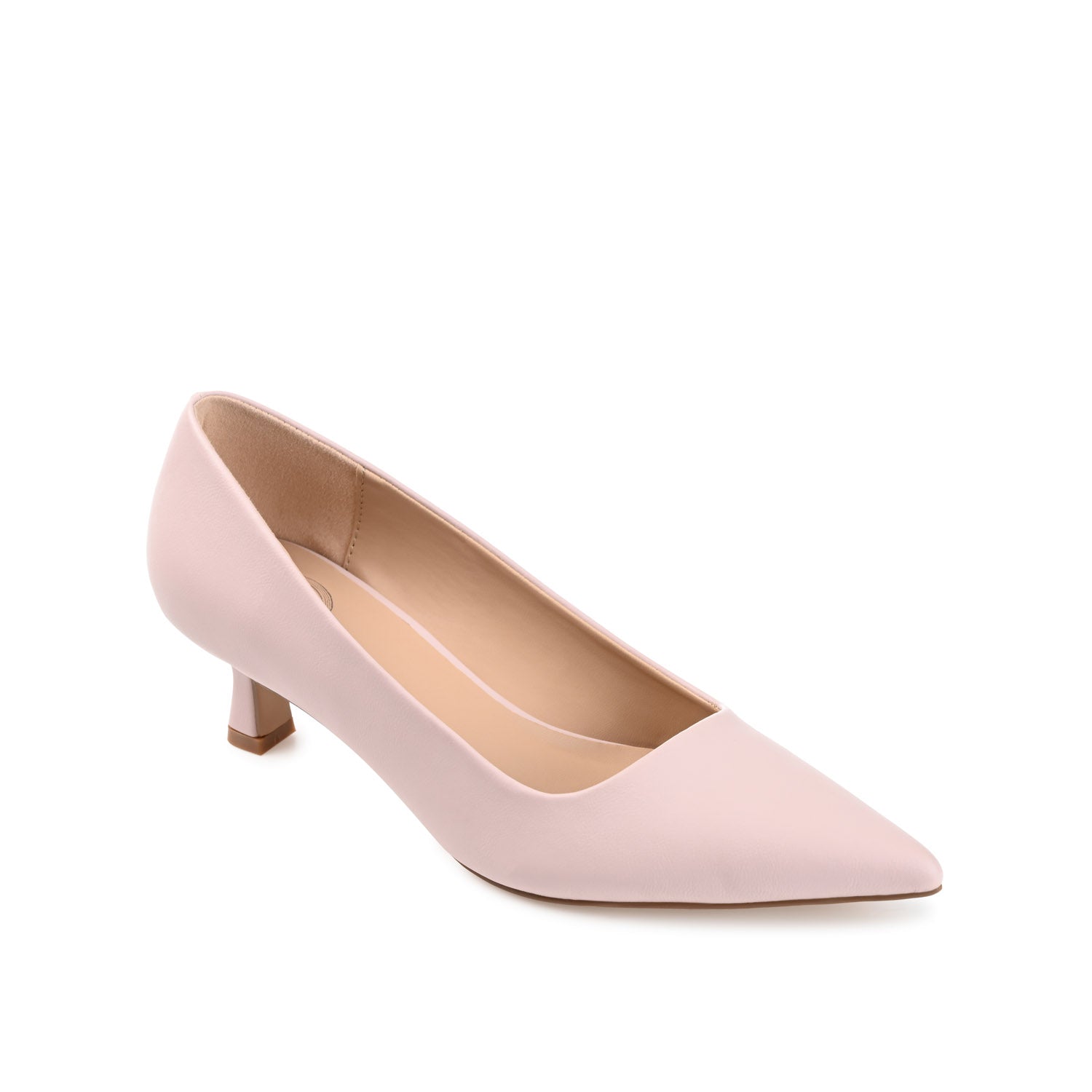 CELICA POINTED TOE KITTEN HEELS IN WIDE - Blush PU