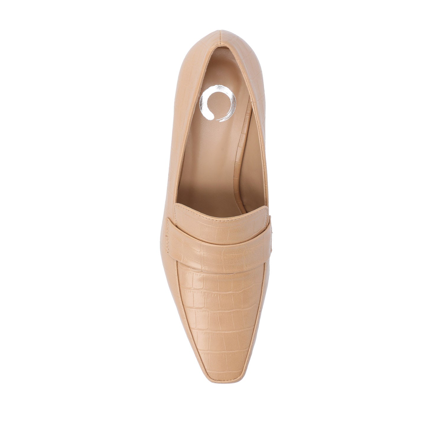 CELINA KITTEN HEEL LOAFERS IN WIDE - Tan