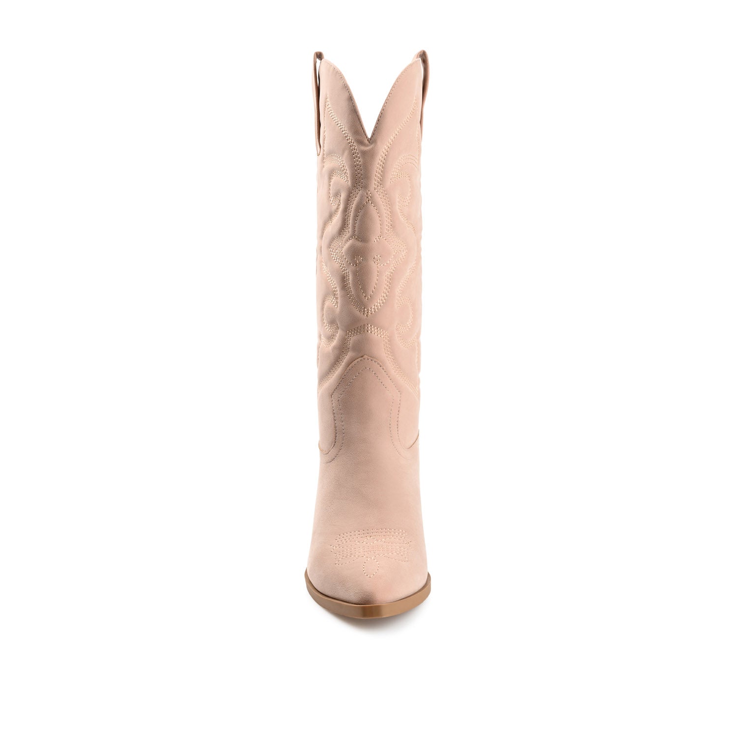 CHANTRY COWGIRL BOOTS IN VEGAN LEATHER - Blush PU