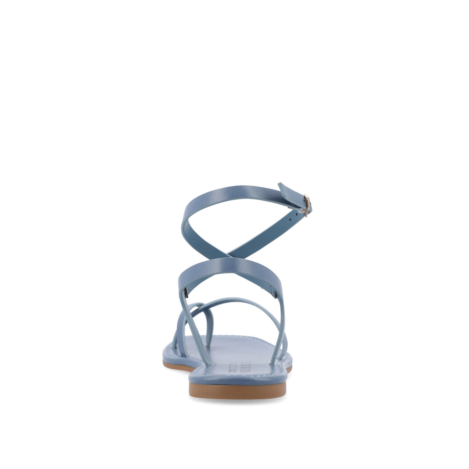 CHARRA MULTI STRAP SANDALS IN PATENT - Blue