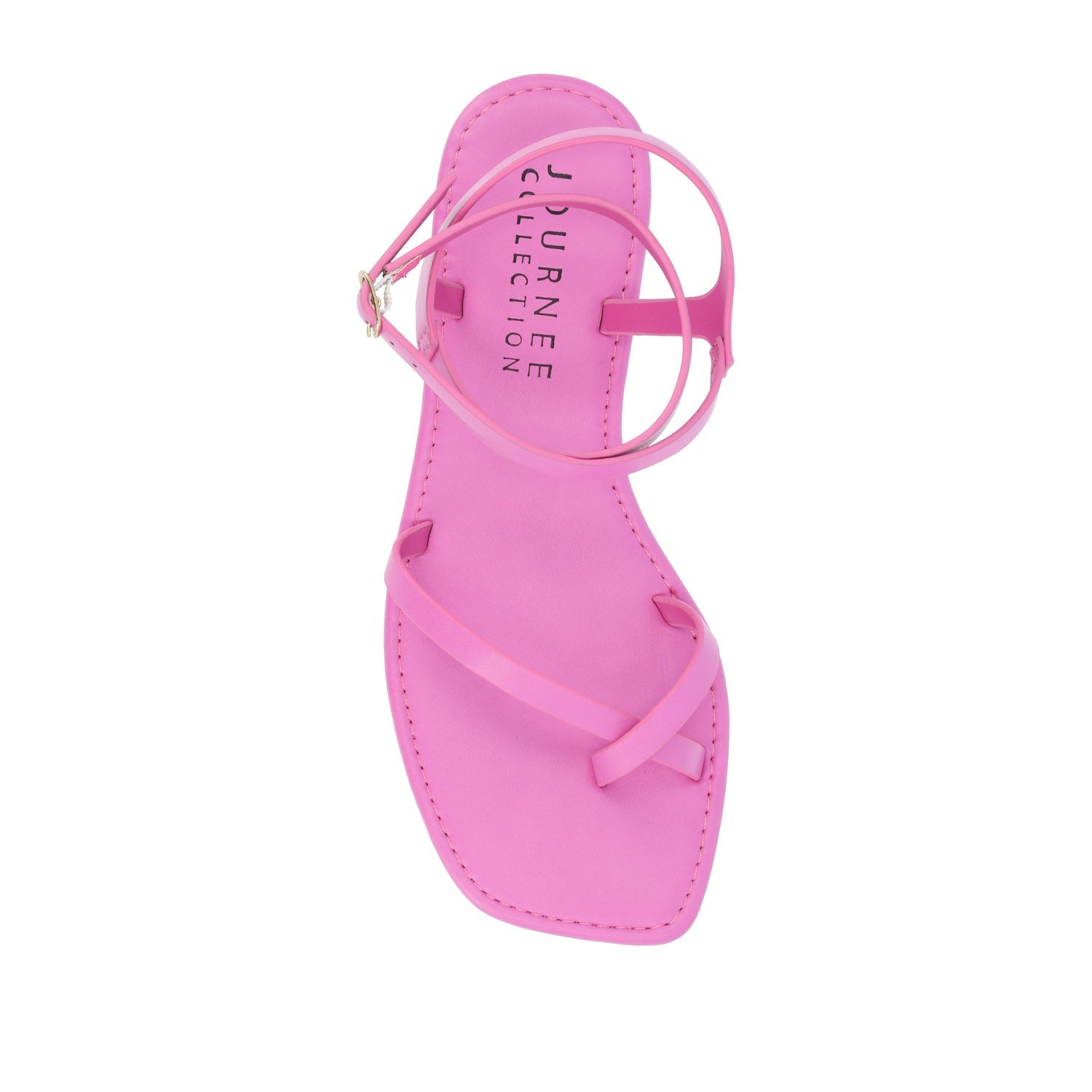 CHARRA MULTI STRAP SANDALS IN PATENT - Fuchsia
