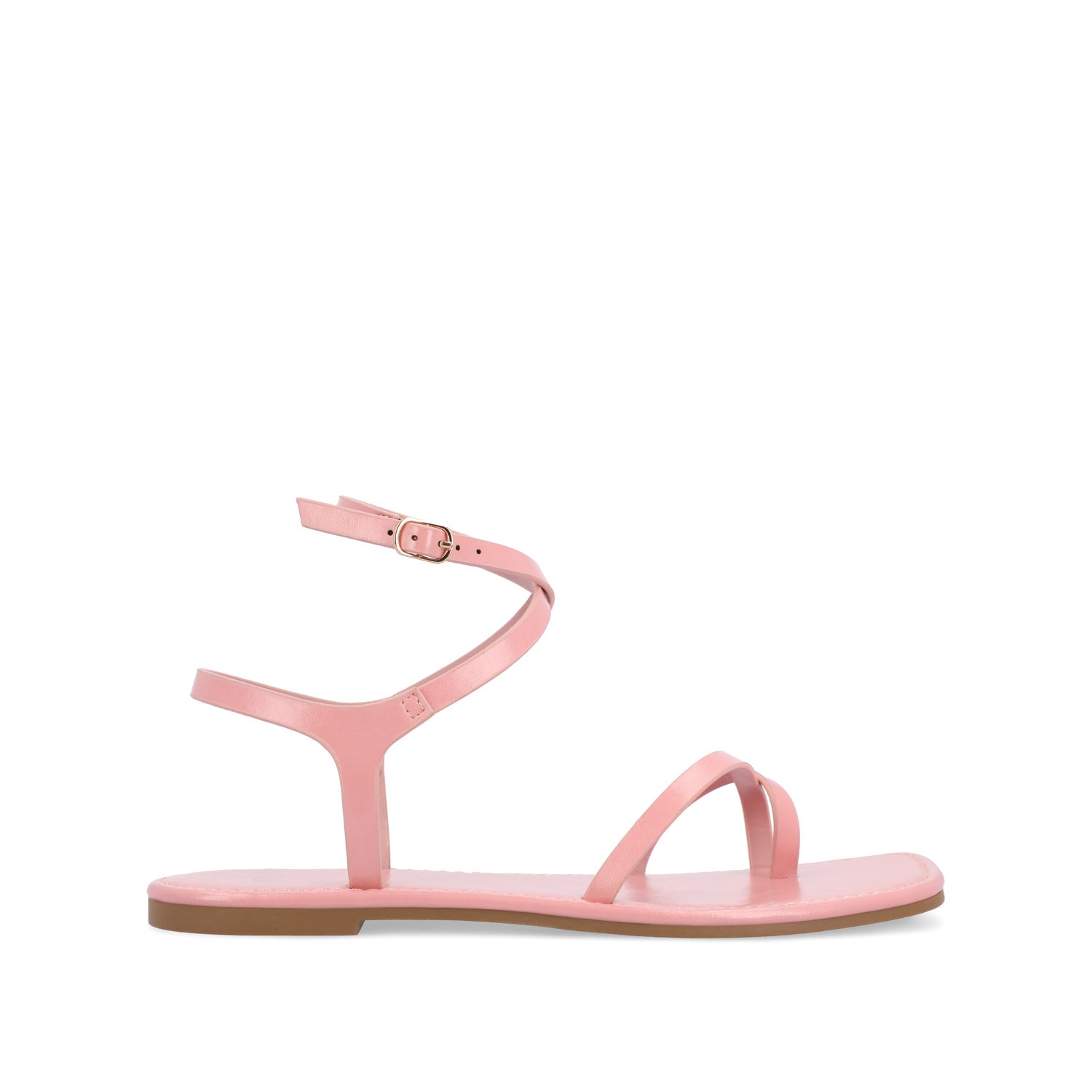 CHARRA MULTI STRAP SANDALS IN PATENT - Pink