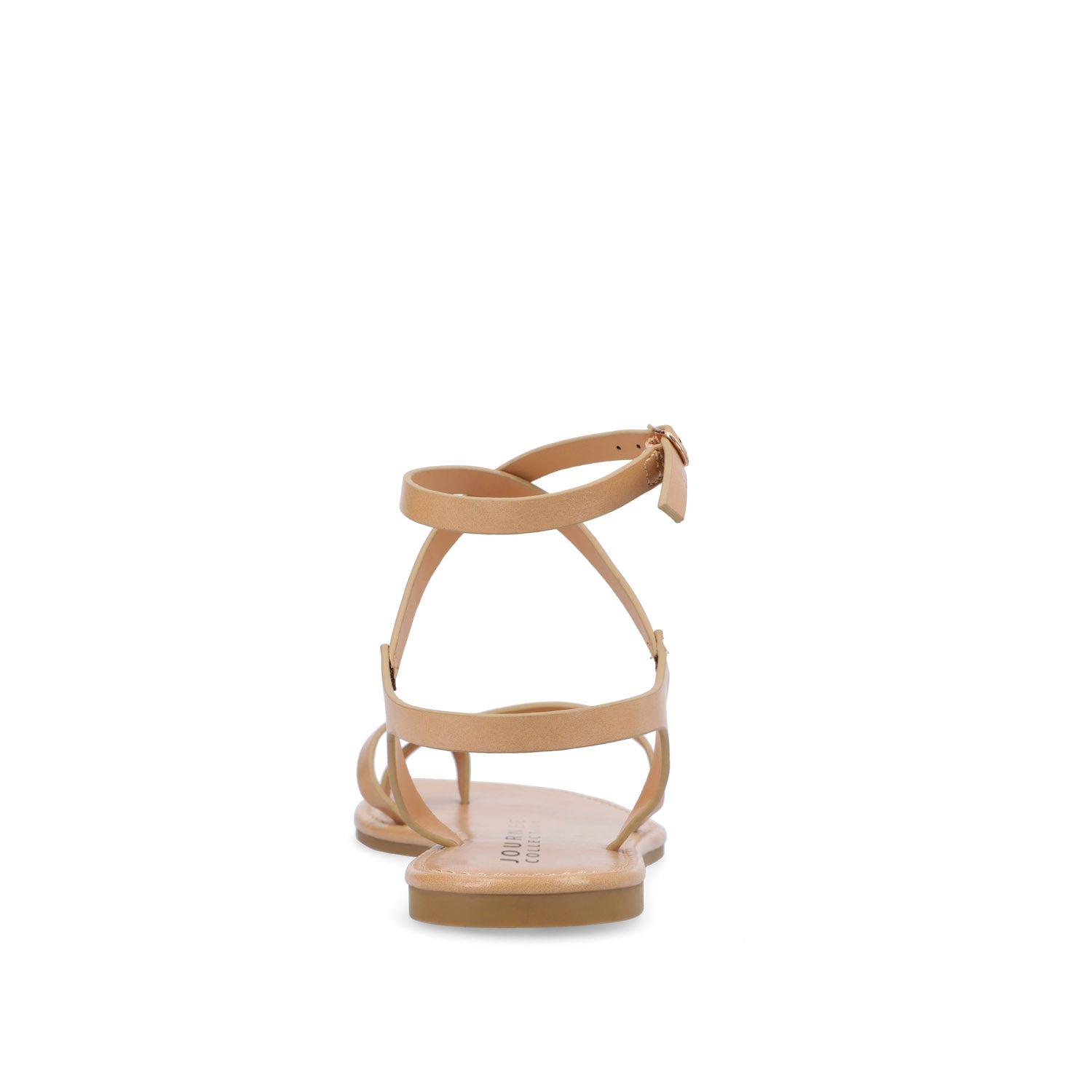 CHARRA MULTI STRAP SANDALS IN PATENT - Tan
