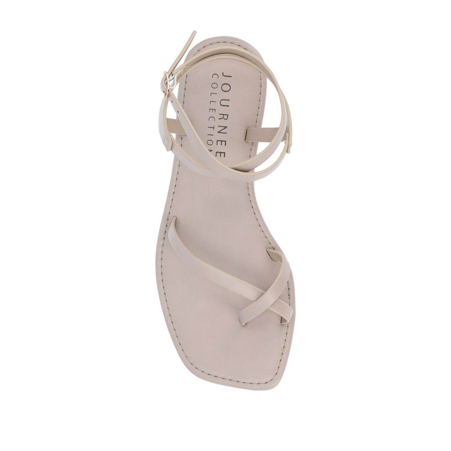 CHARRA MULTI STRAP SANDALS IN PATENT - Taupe