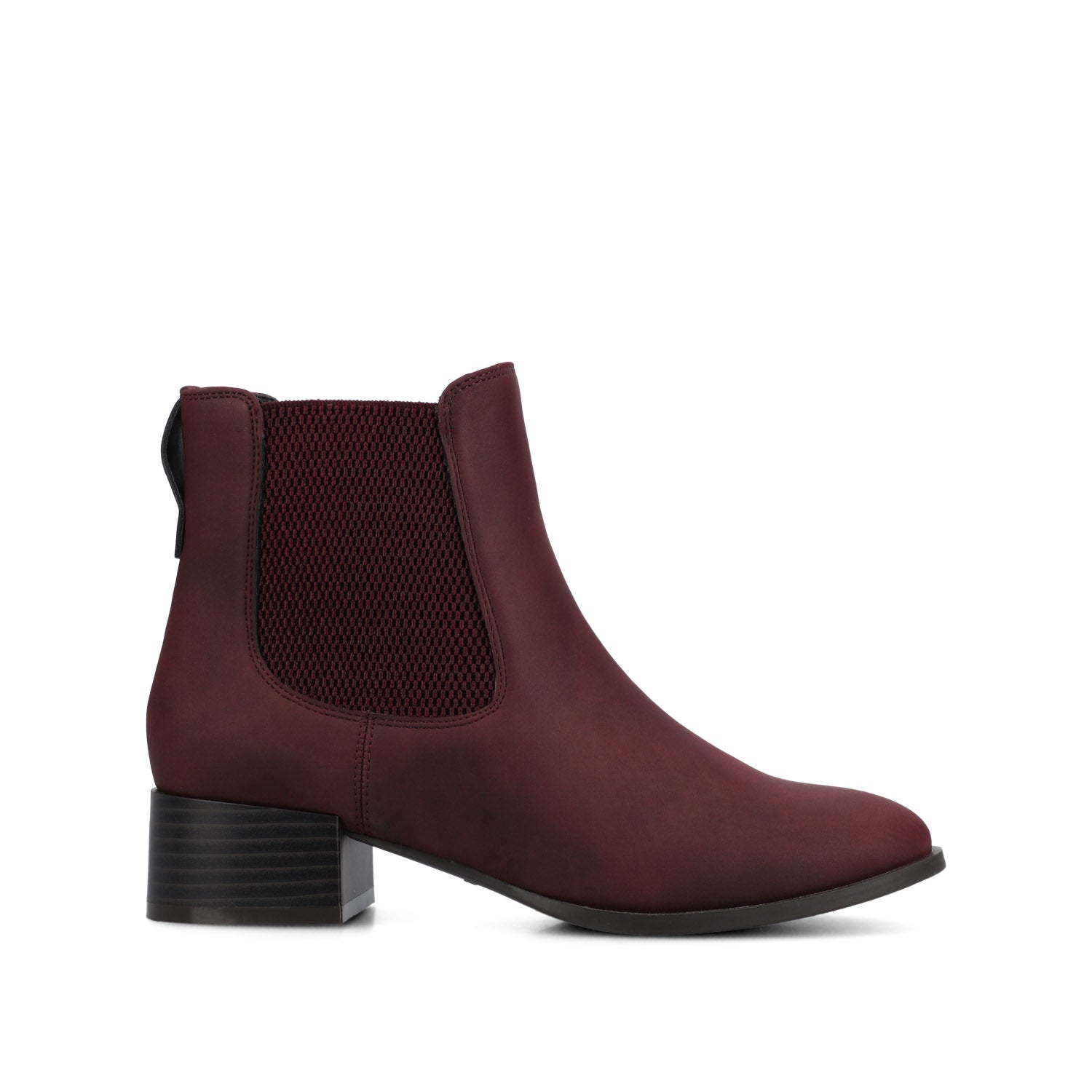 CHAYSE WESTERN PULL ON BOOTIES - Oxblood Nubuck
