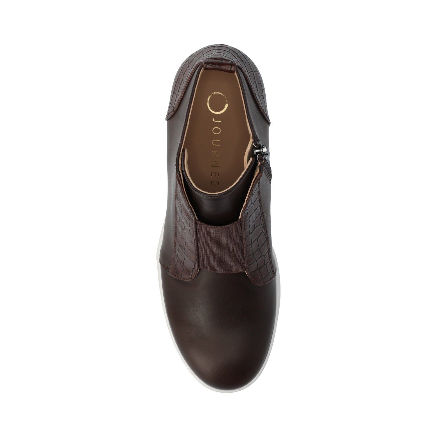 CLARA WEDGE SNEAKERS IN STATEMENT - Chocolate