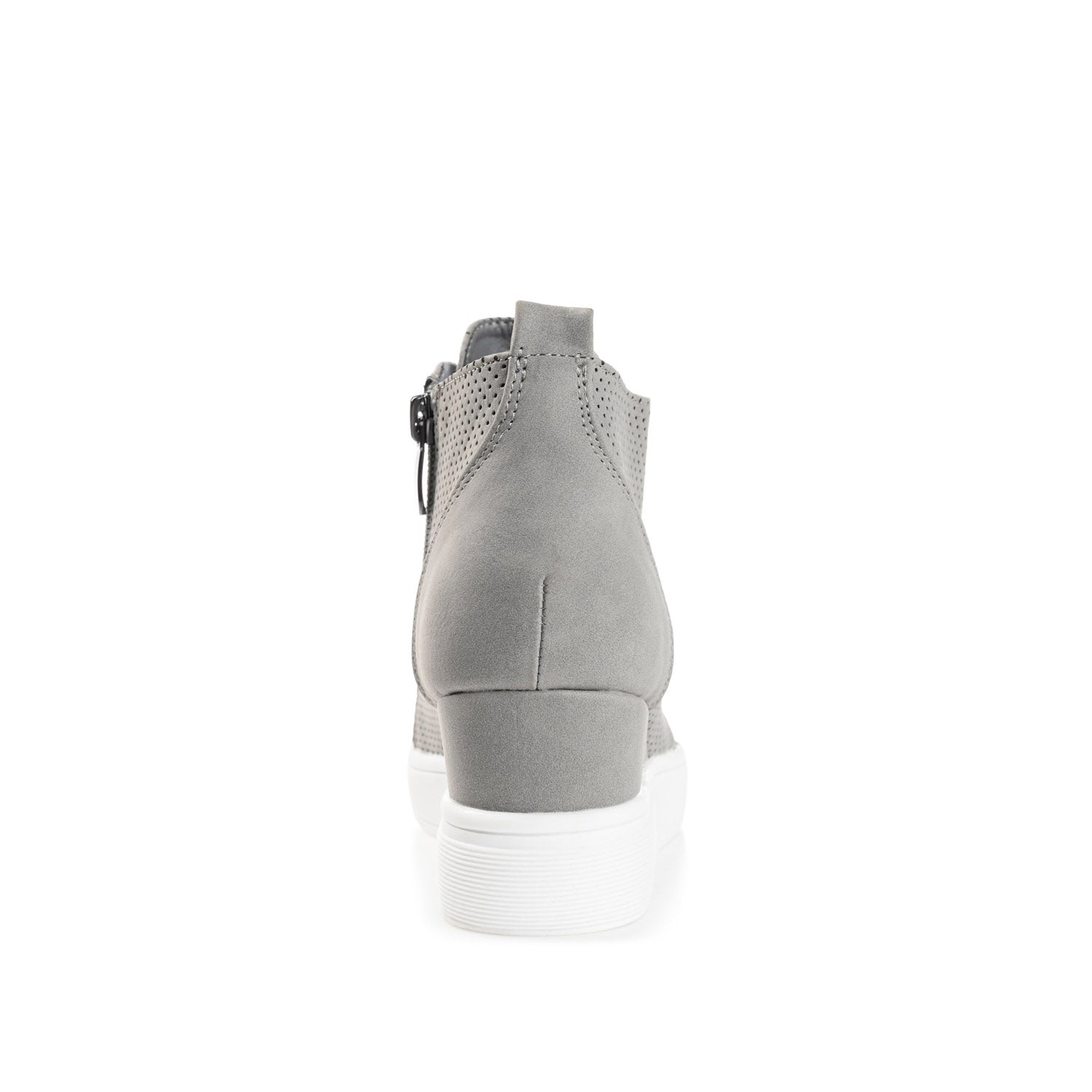CLARA WEDGE HEEL SNEAKERS IN WIDE - Grey PU