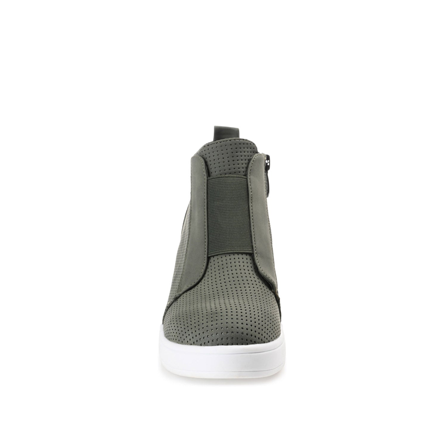 CLARA WEDGE SNEAKERS IN VEGAN LEATHER
