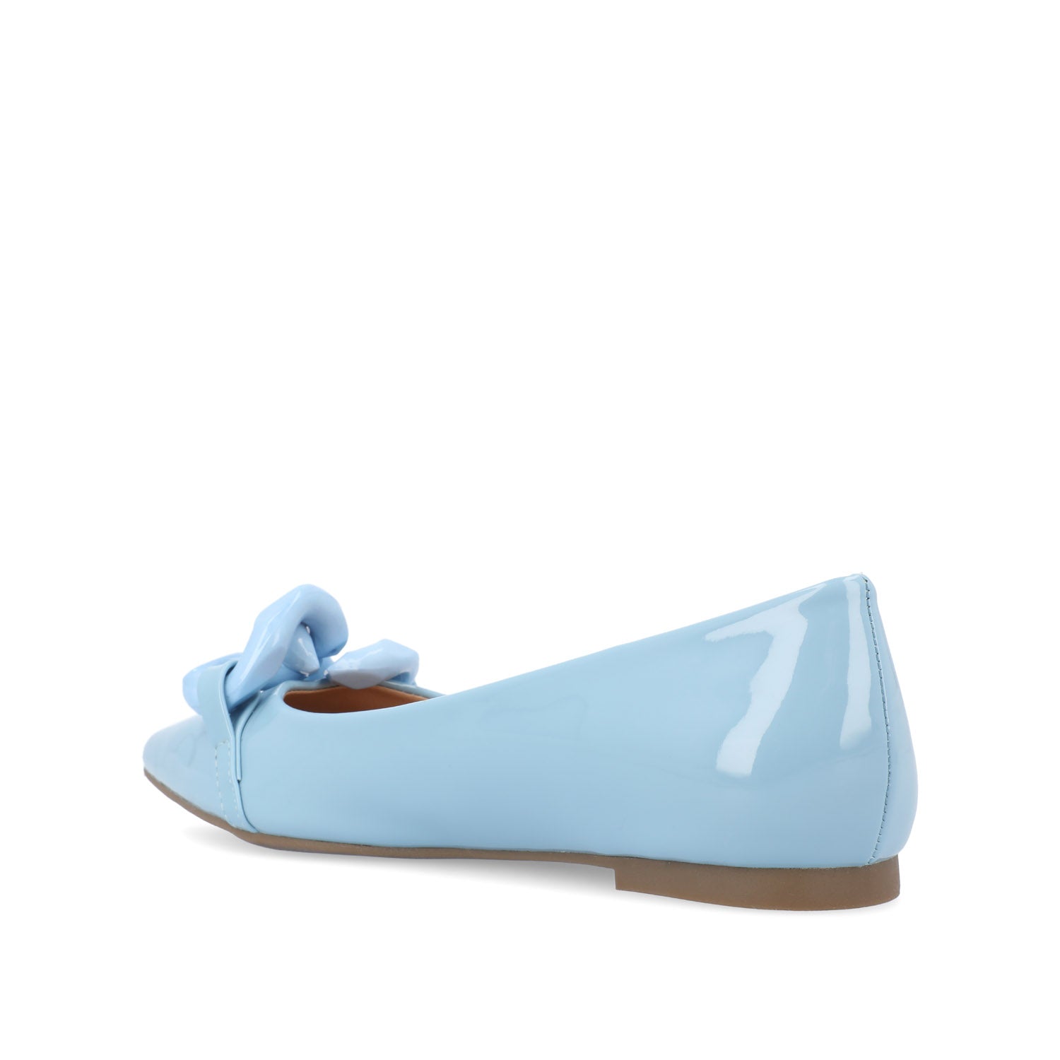 CLAREEN BALLET FLATS IN PATENT - Blue Patent