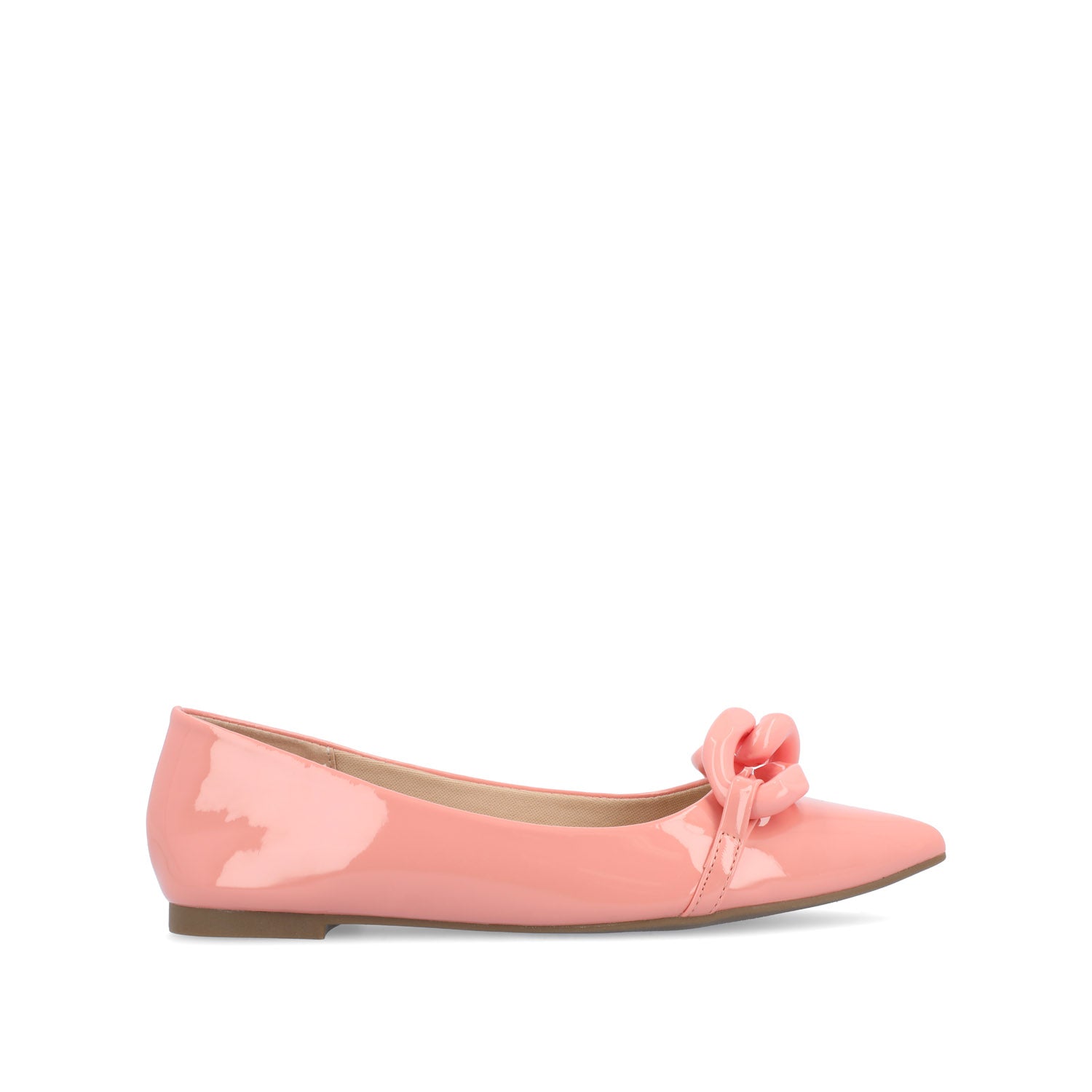 CLAREEN BALLET FLATS IN PATENT - Pink Patent