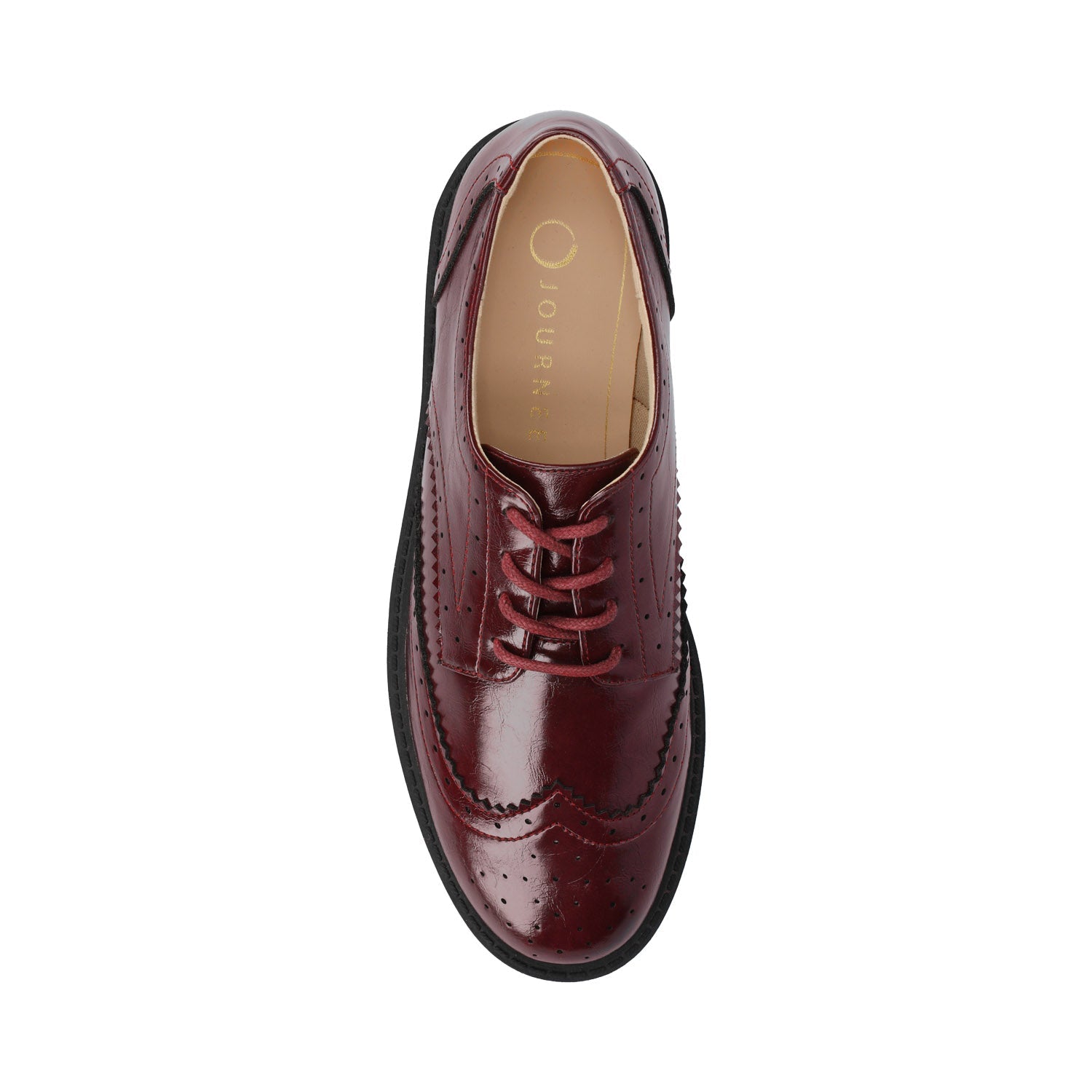CLAUDIYA OXFORD LOAFER IN VEGAN LEATHER - Oxblood