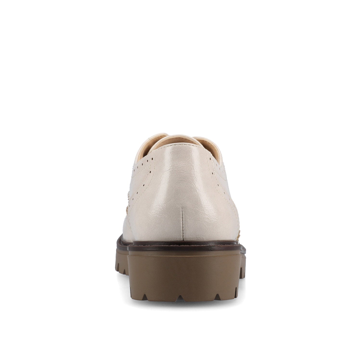 CLAUDIYA OXFORD LOAFER IN VEGAN LEATHER - Bone Patent