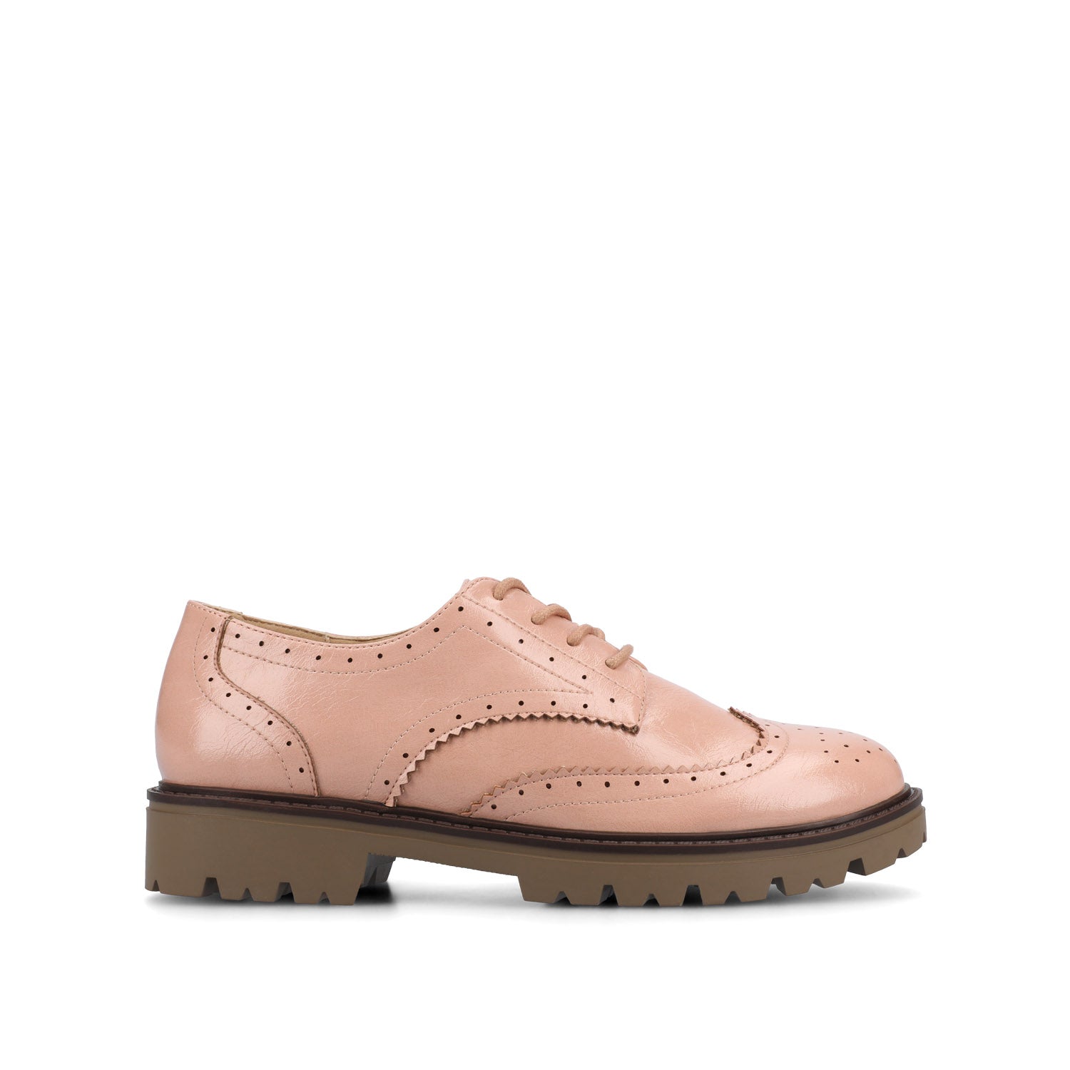 strapless open back dress CLAUDIYA OXFORD LOAFER IN VEGAN LEATHER