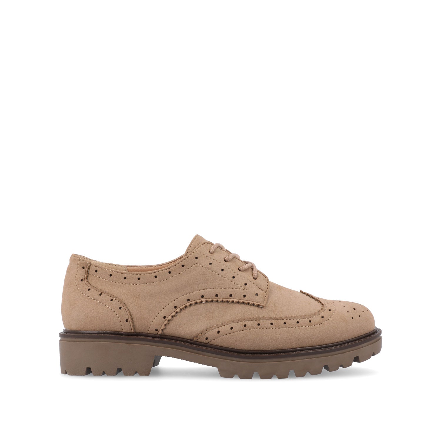 Journee Collection Women's Claudiya Oxford Flats Taupe 9