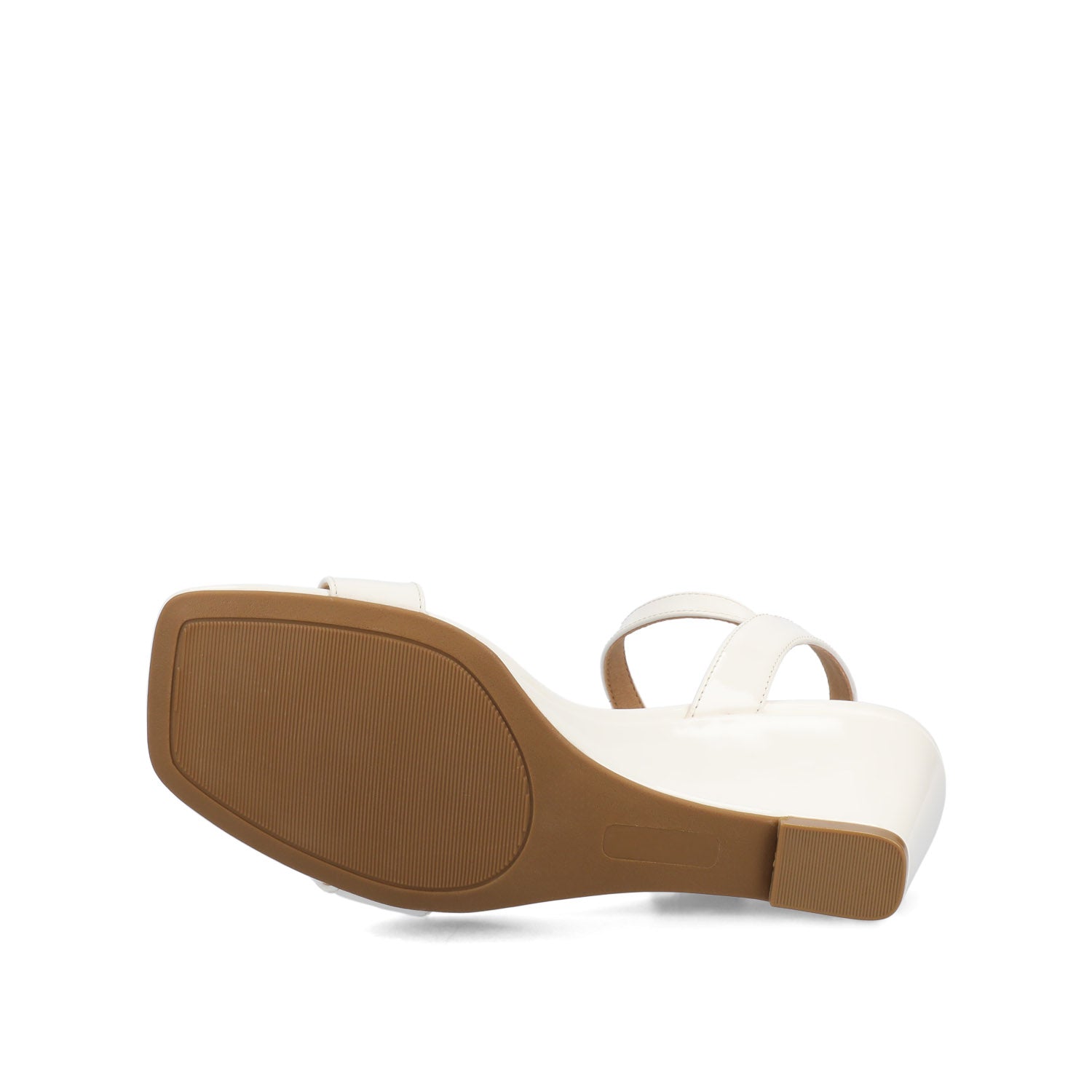 CLAYR STRAPPY WEDGE HEELS IN PATENT - White Patent