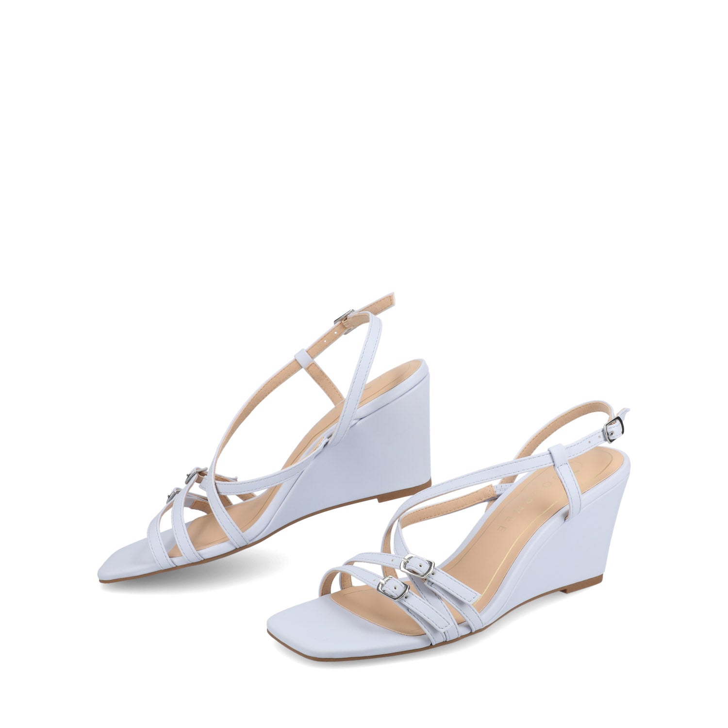 CLINNNE MULTI STRAP WEDGE SANDALS