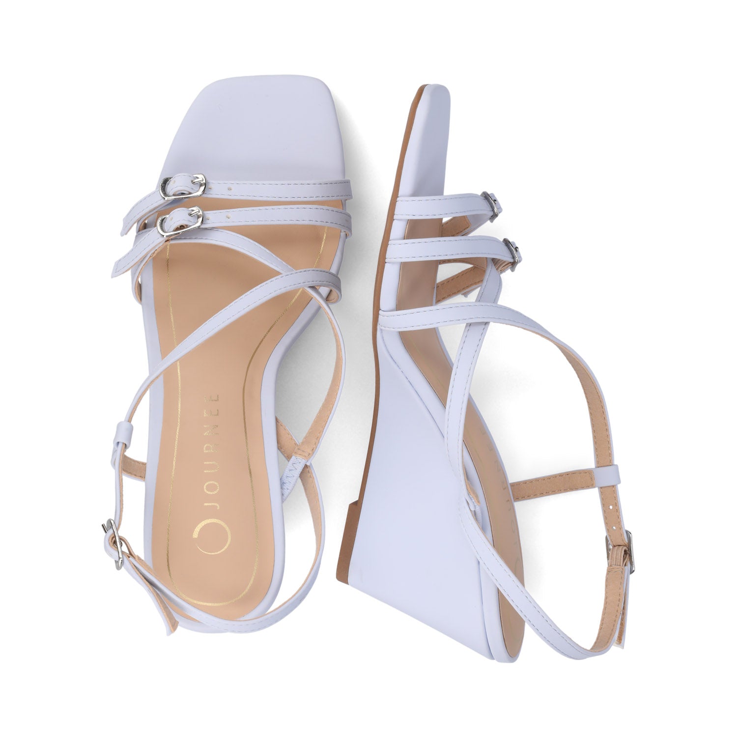 CLINNNE MULTI STRAP WEDGE SANDALS