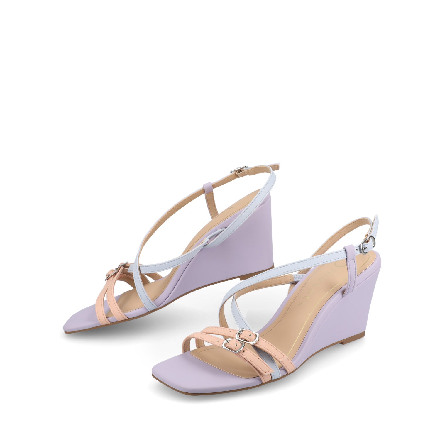 CLINNNE MULTI STRAP WEDGE SANDALS