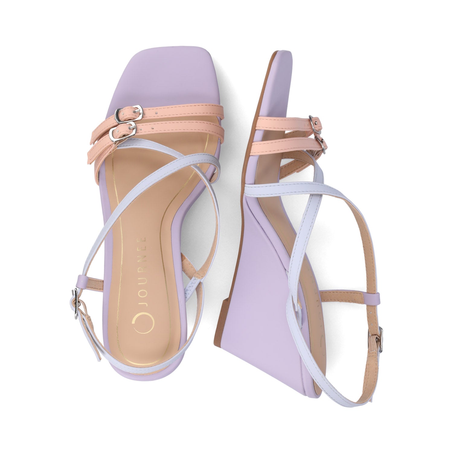 CLINNNE MULTI STRAP WEDGE SANDALS
